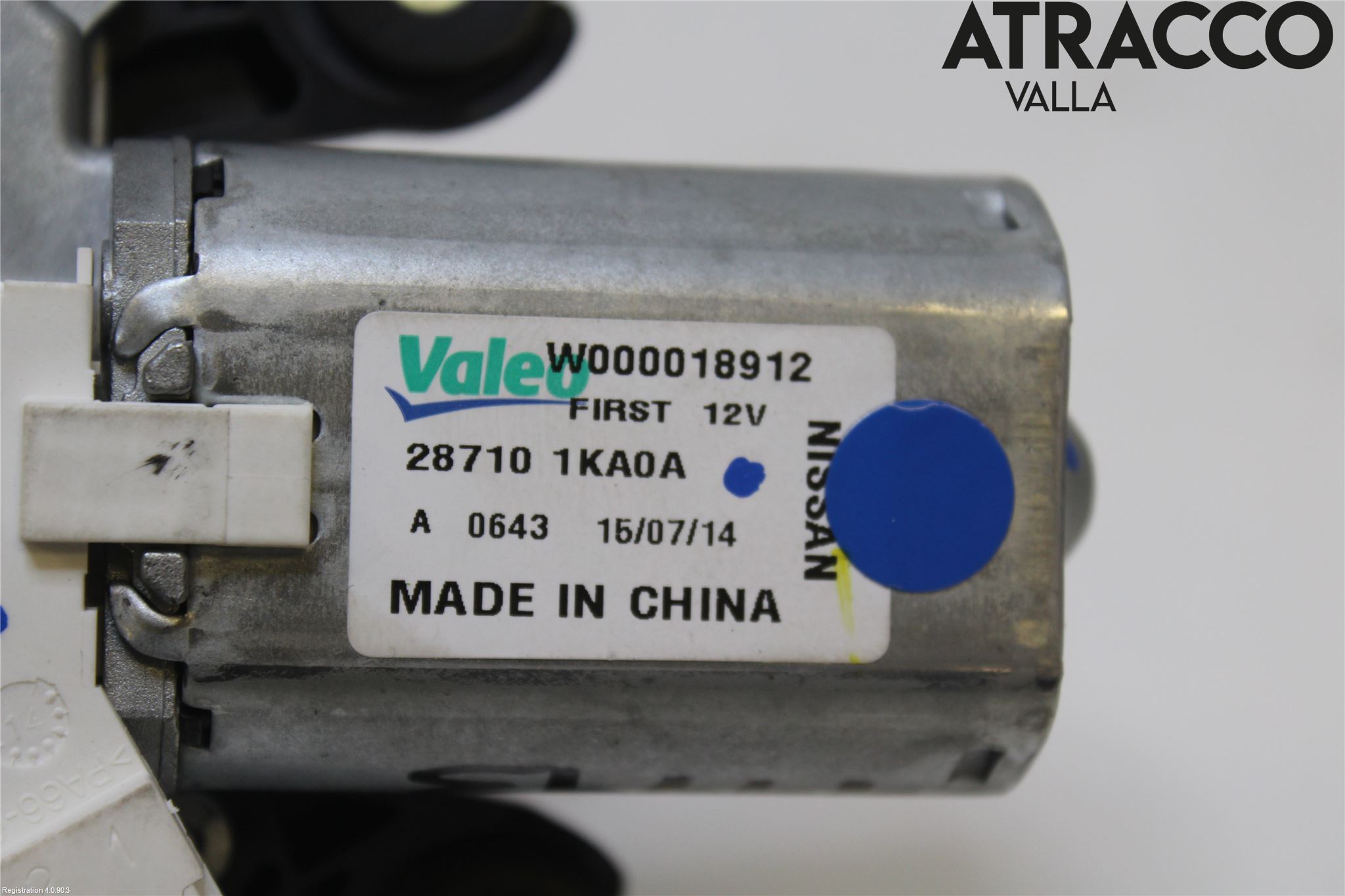 Nissan PULSAR Torkarmotor Baklucka