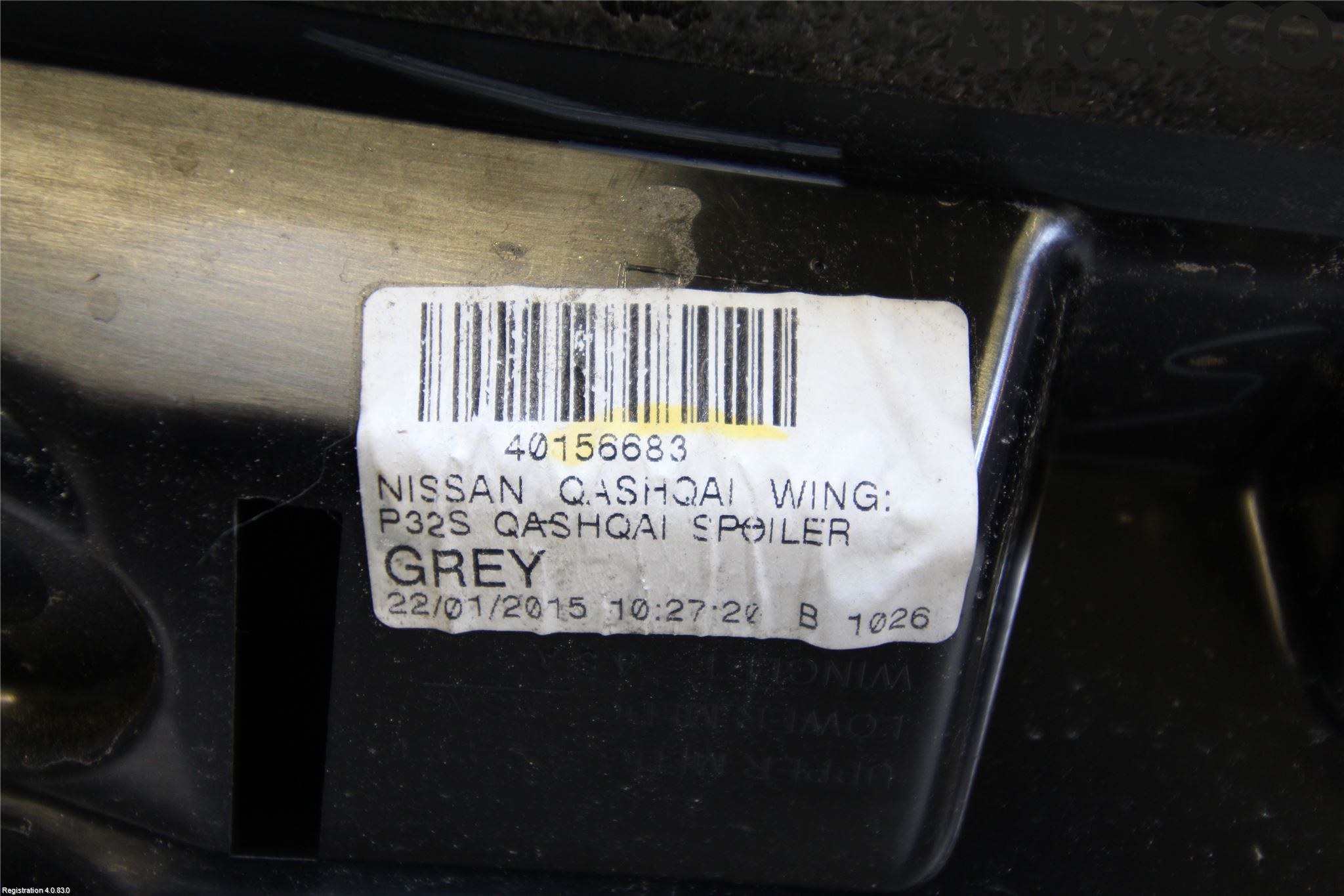 Nissan QASHQAI 14-17 Spoiler Baklucka