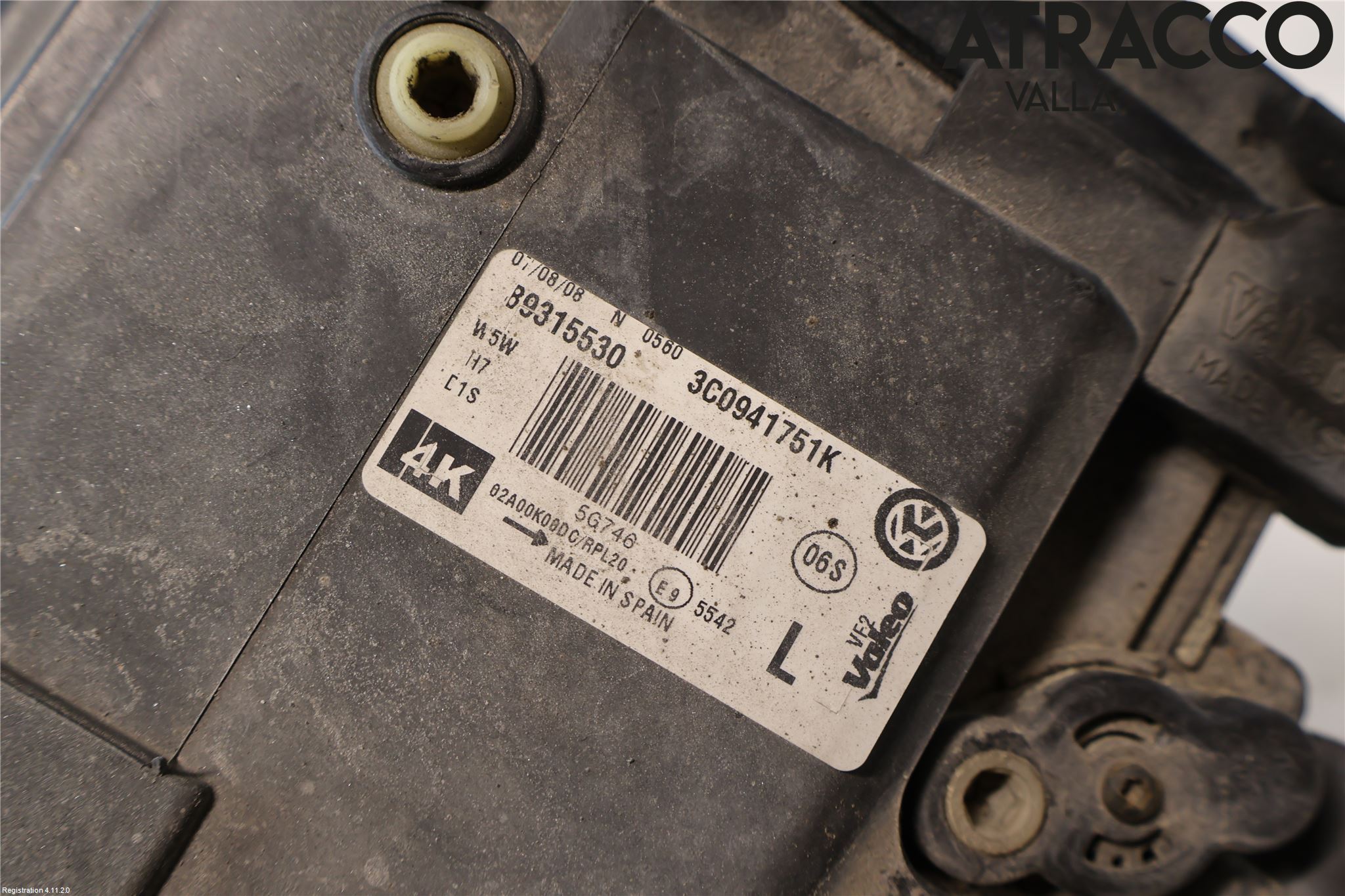 Volkswagen VW PASSAT 05-11 Strålkastare Vänster