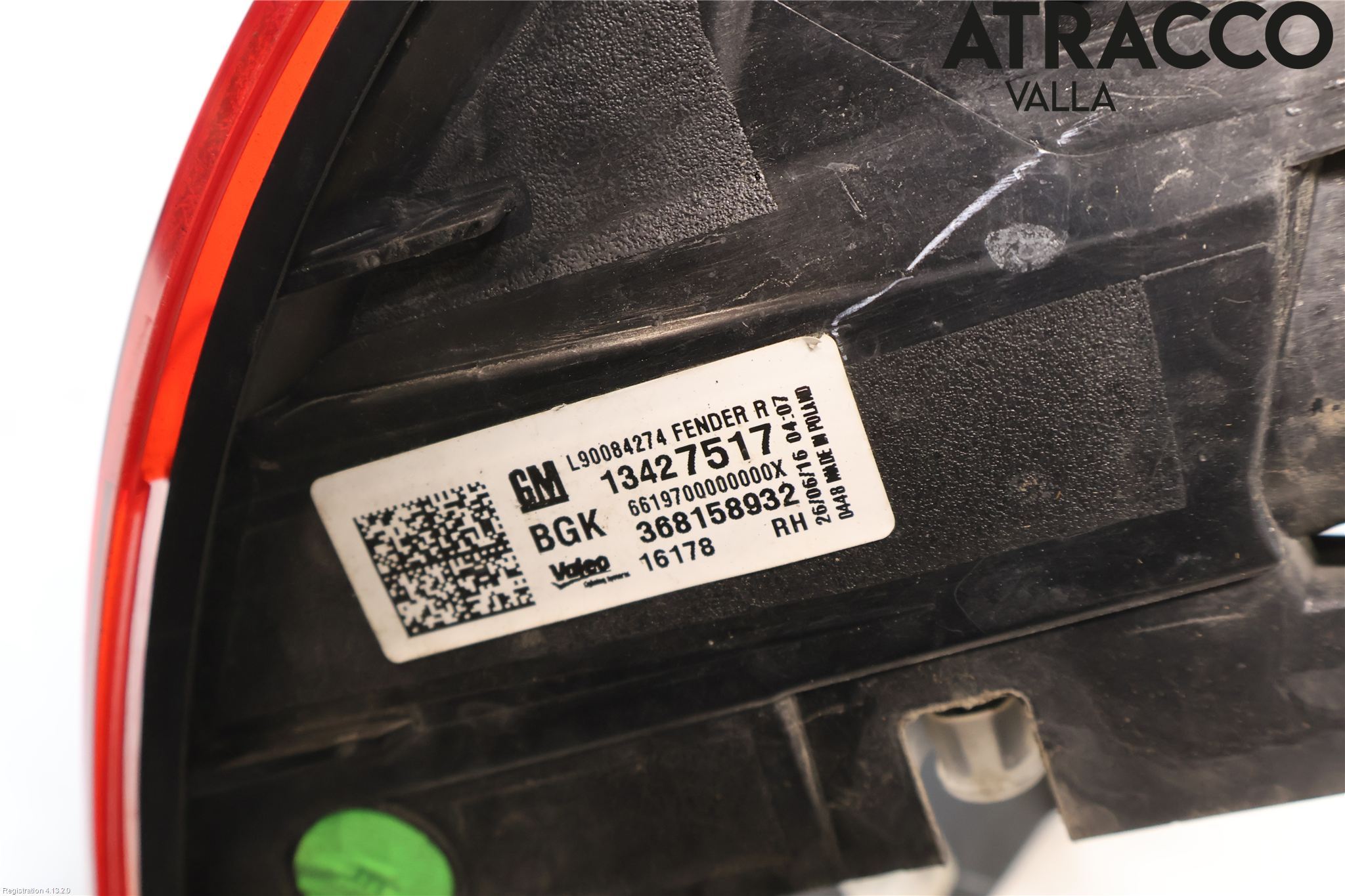 Opel ASTRA K 16-22 Bakljus Höger