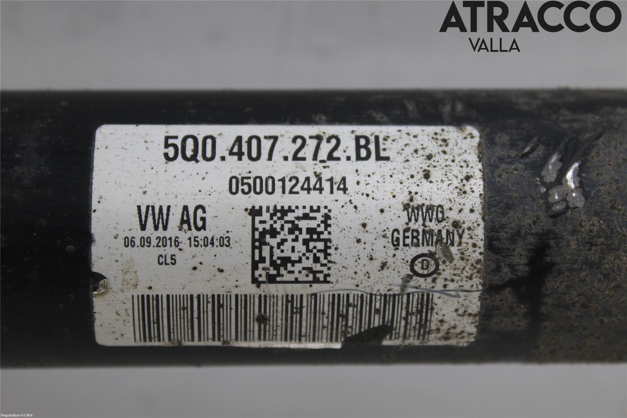 Volkswagen VW CADDY 16-20 Drivaxel Fram Höger