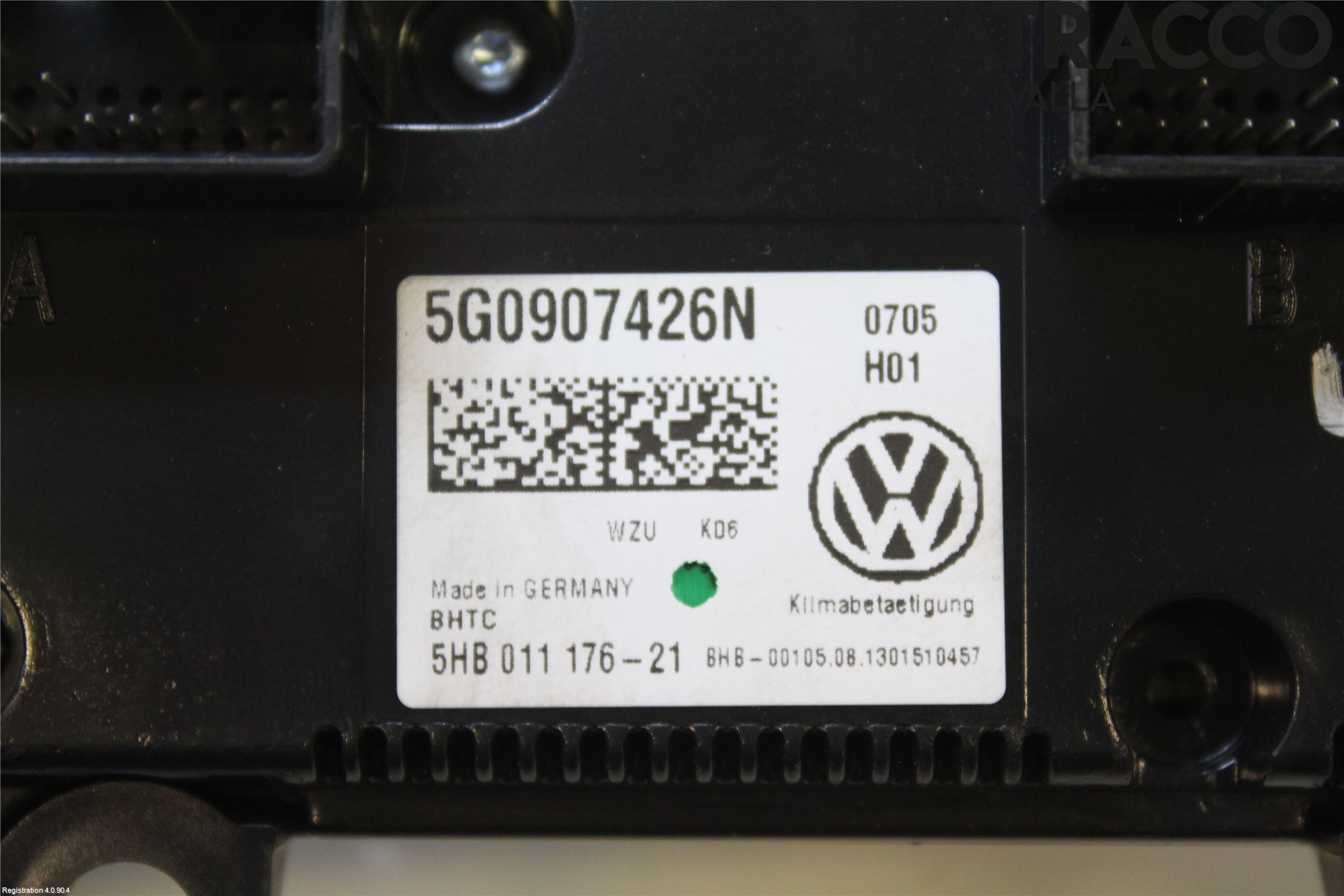 Volkswagen VW GOLF / E-GOLF VII 13-20 Ac Styrenhet Ac Manöveren