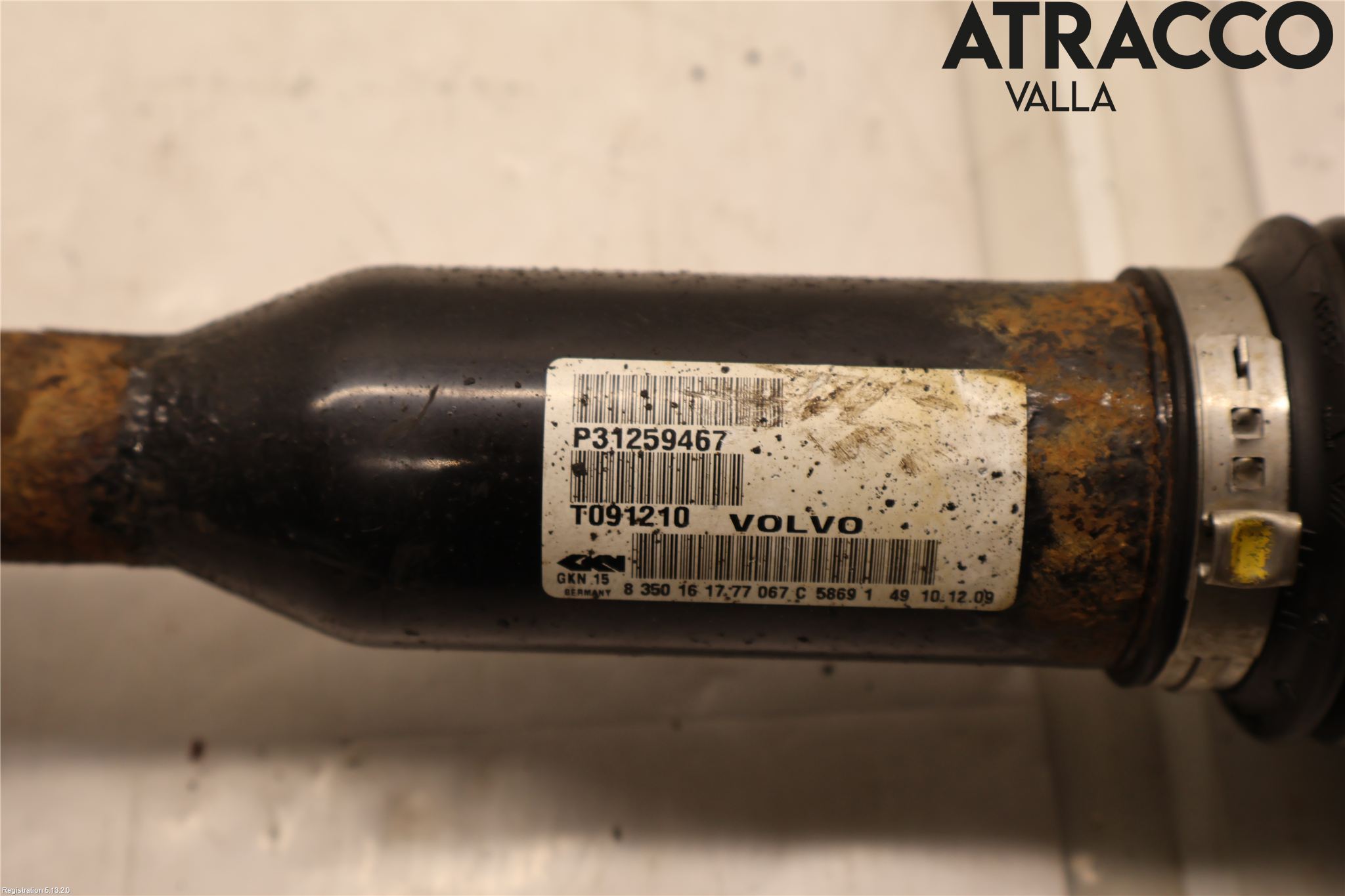 Volvo XC70 08-13 Drivaxel Fram Vänster