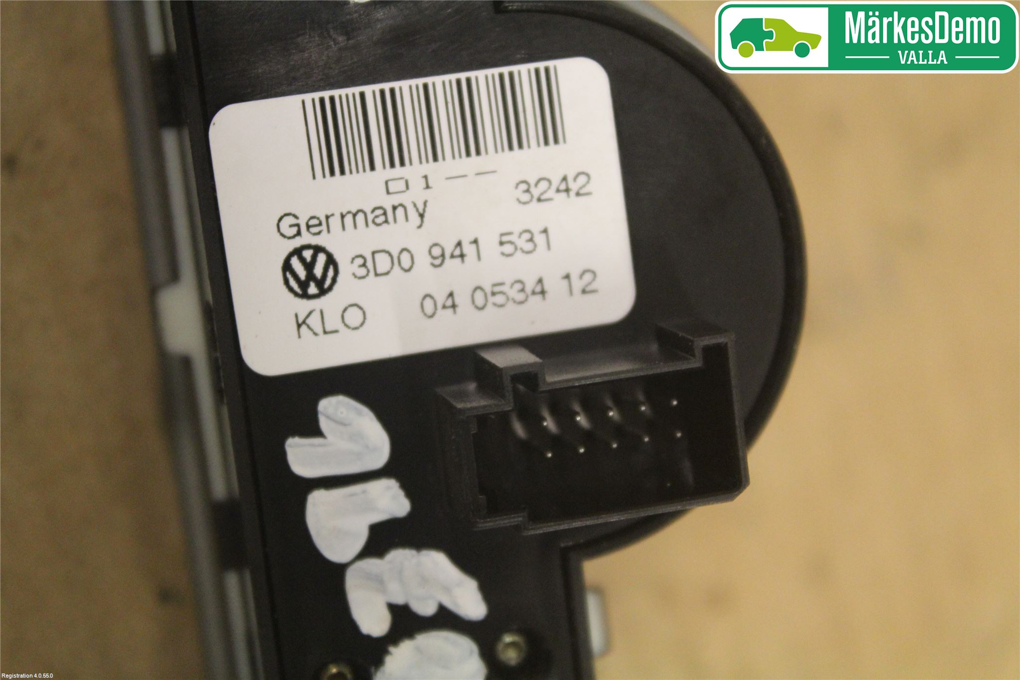 Volkswagen VW PHAETON Strömställare Ljus