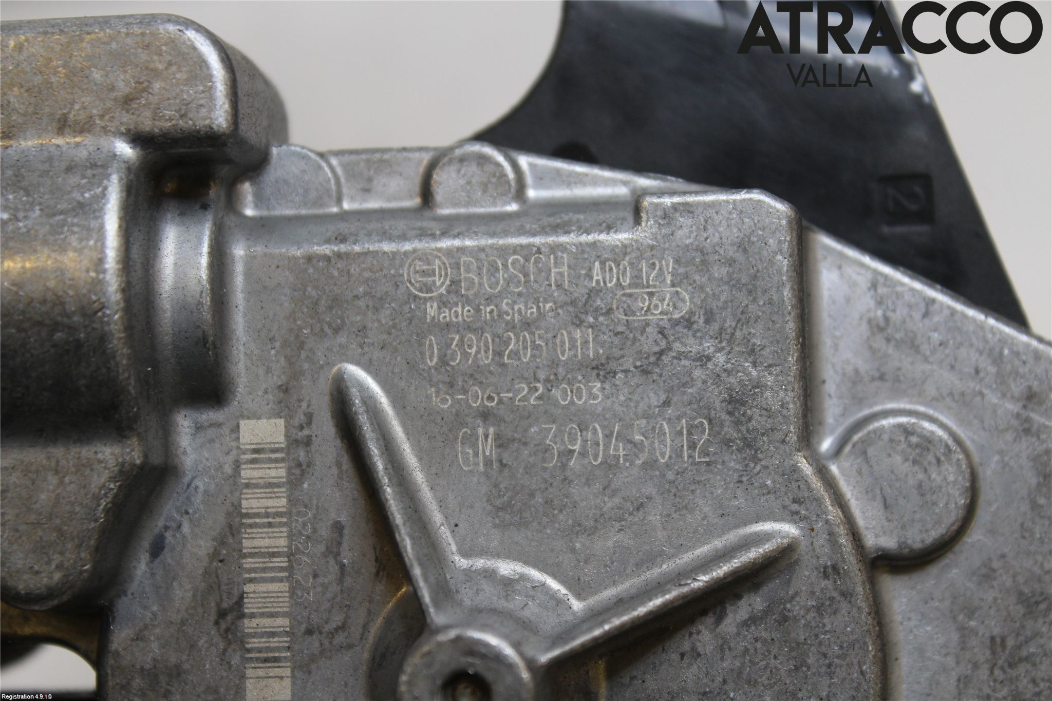 Opel CORSA E 15-19 Torkarmotor Baklucka