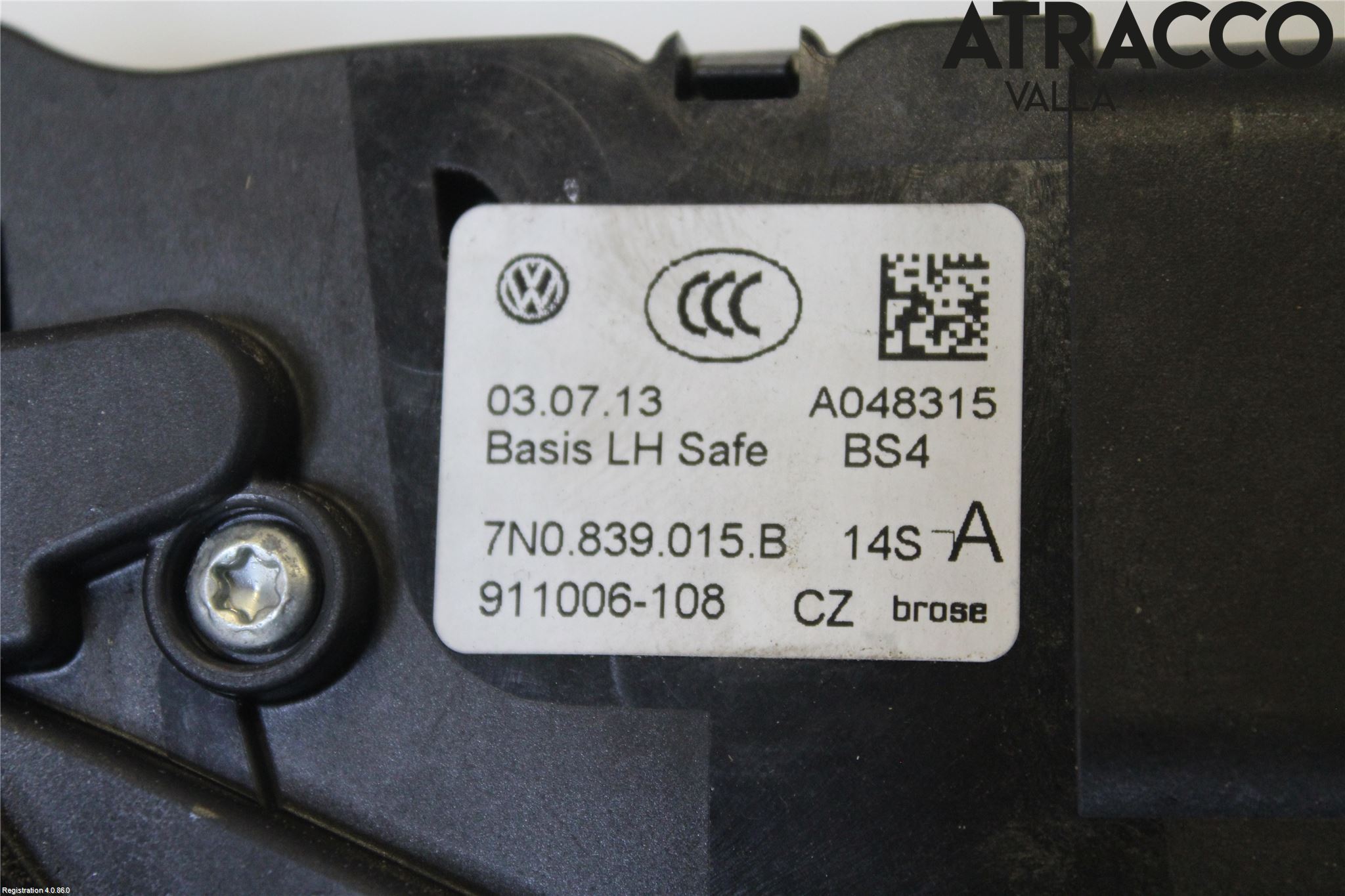 Volkswagen VW SHARAN 11- Låskista-Dörrlås