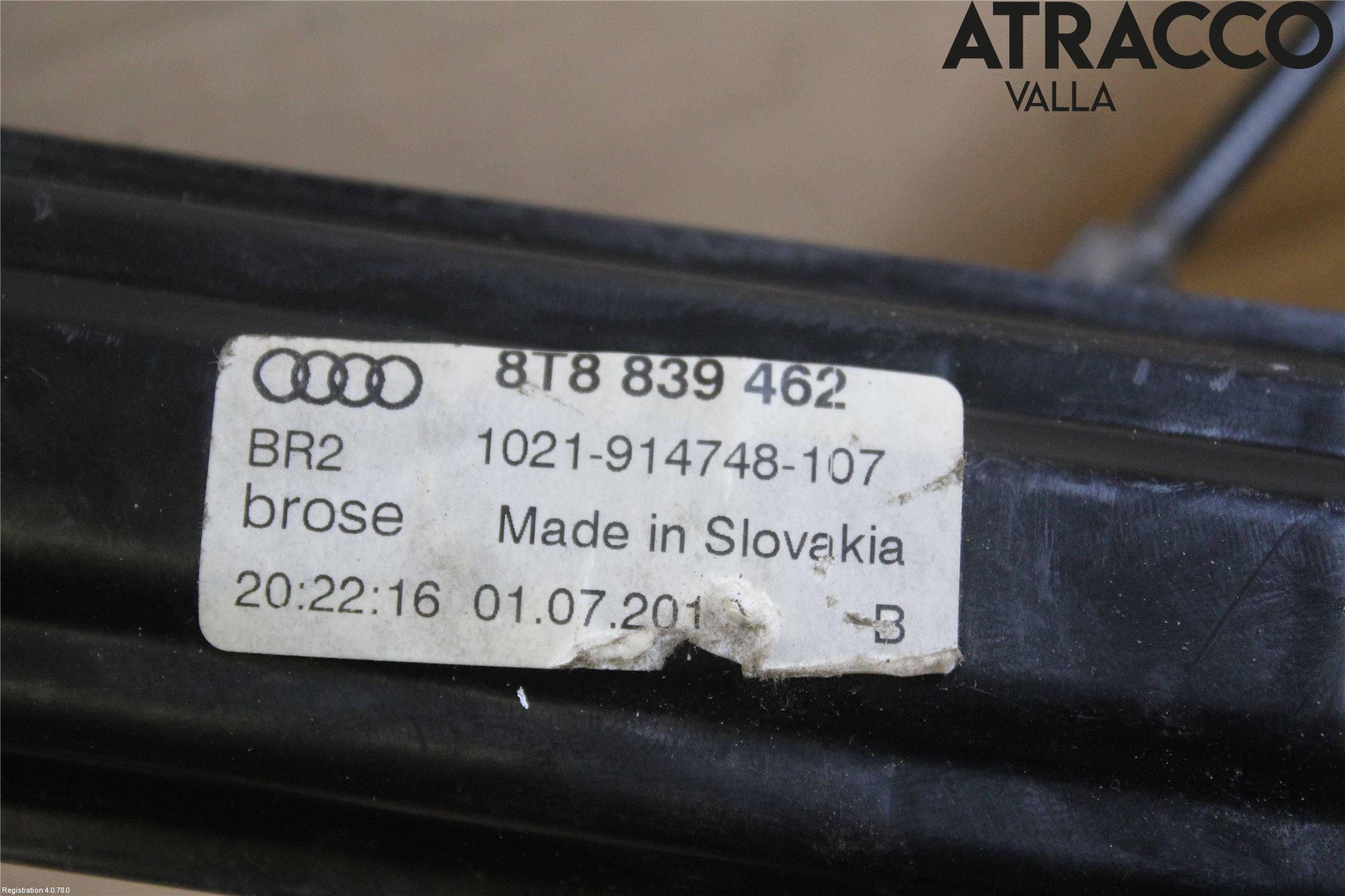 Audi A5 07-16 Fönsterhissmekanism