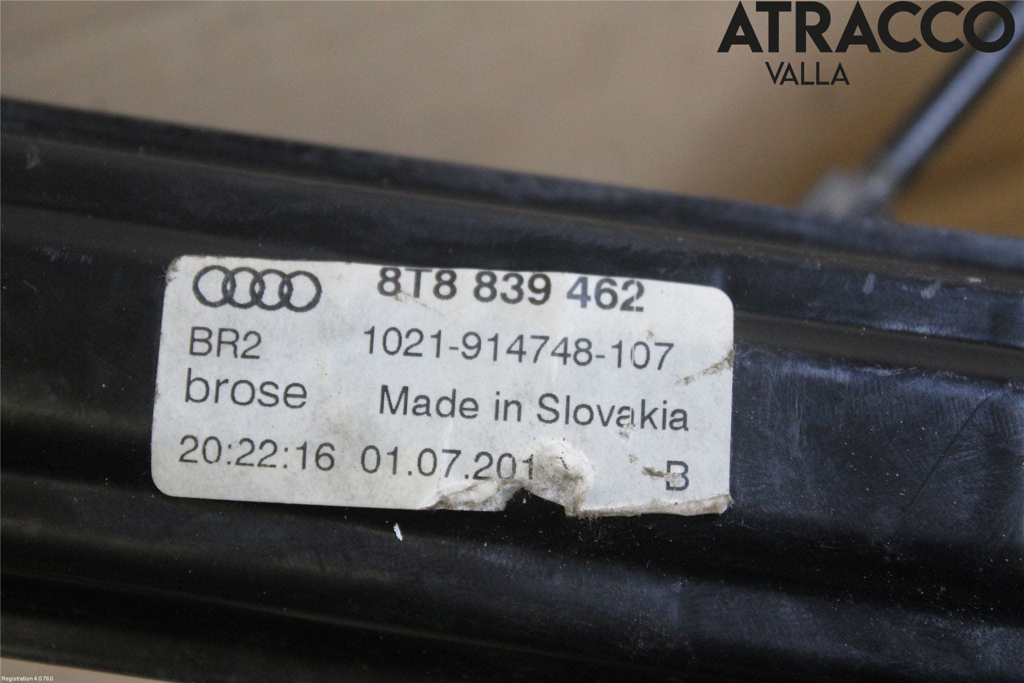 Audi A5 07-16 Fönsterhissmekanism