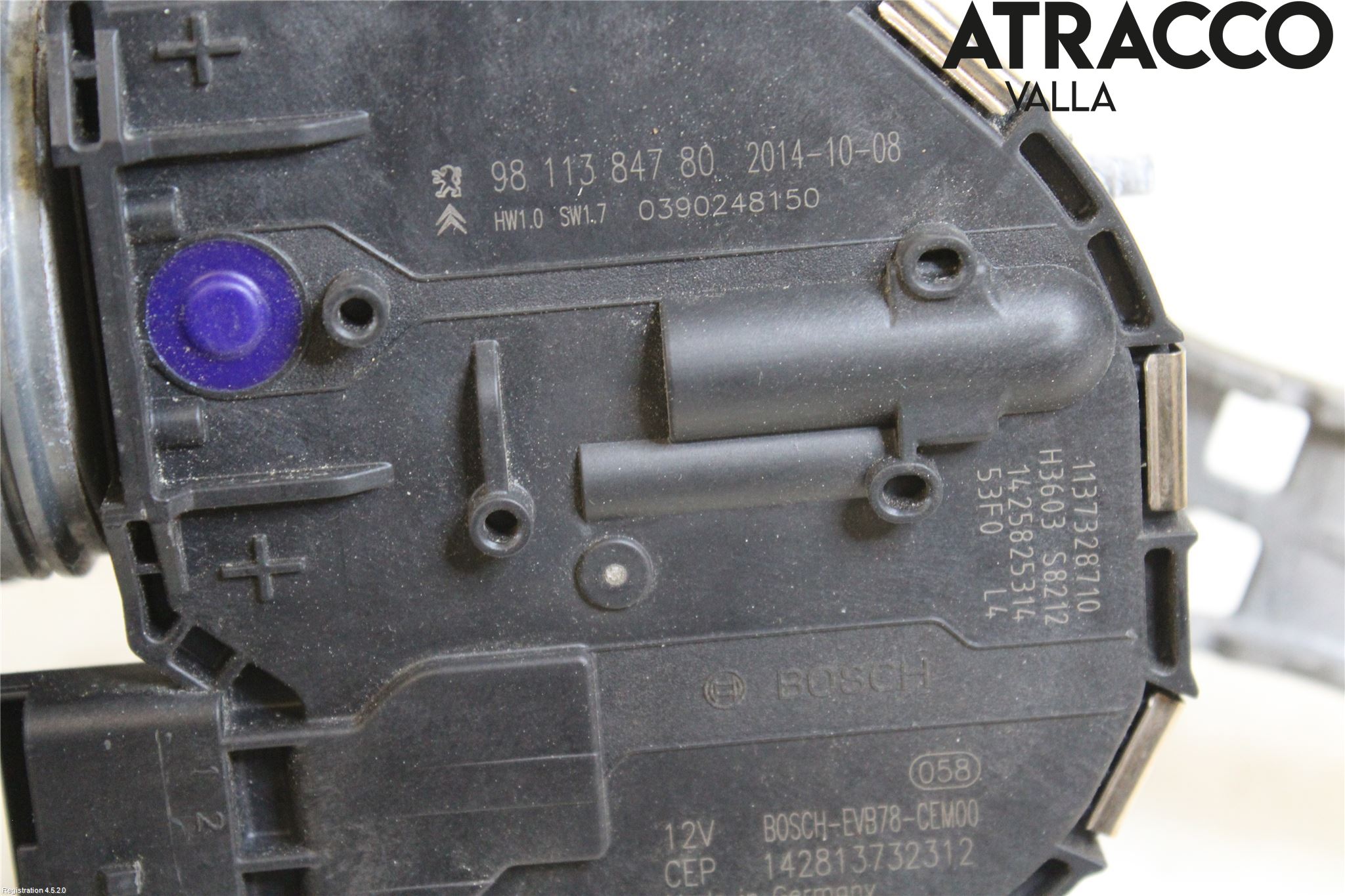 Citroen C4 GRAND PICASSO 14-18 Torkarmotor Vindruta