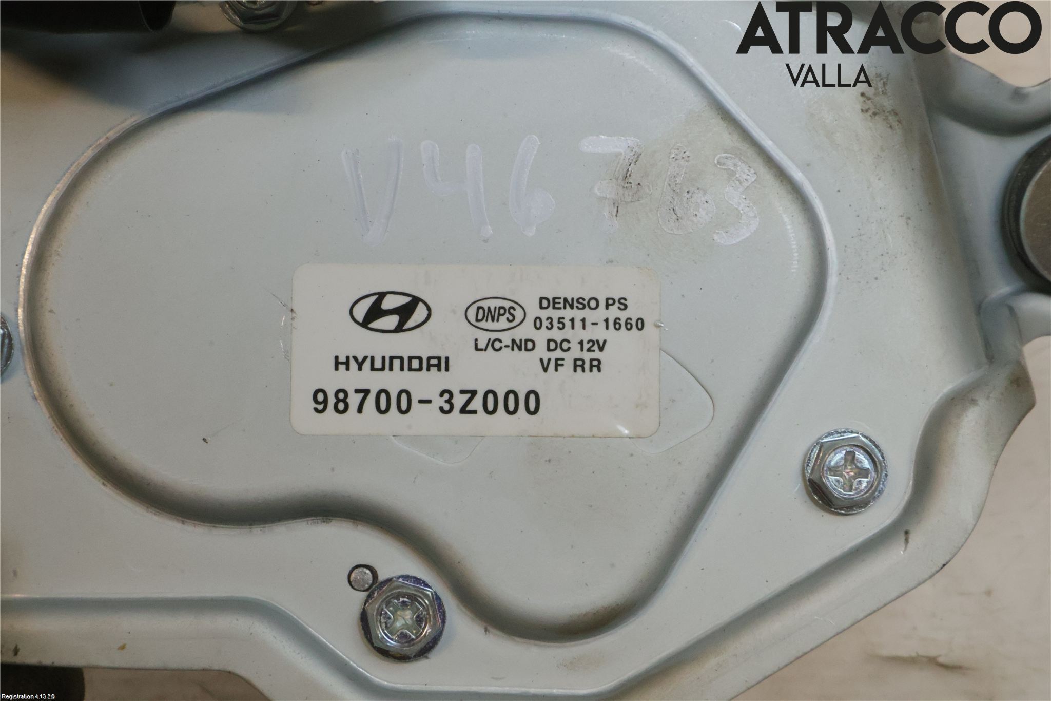 Hyundai i40 08-15 Torkarmotor Baklucka