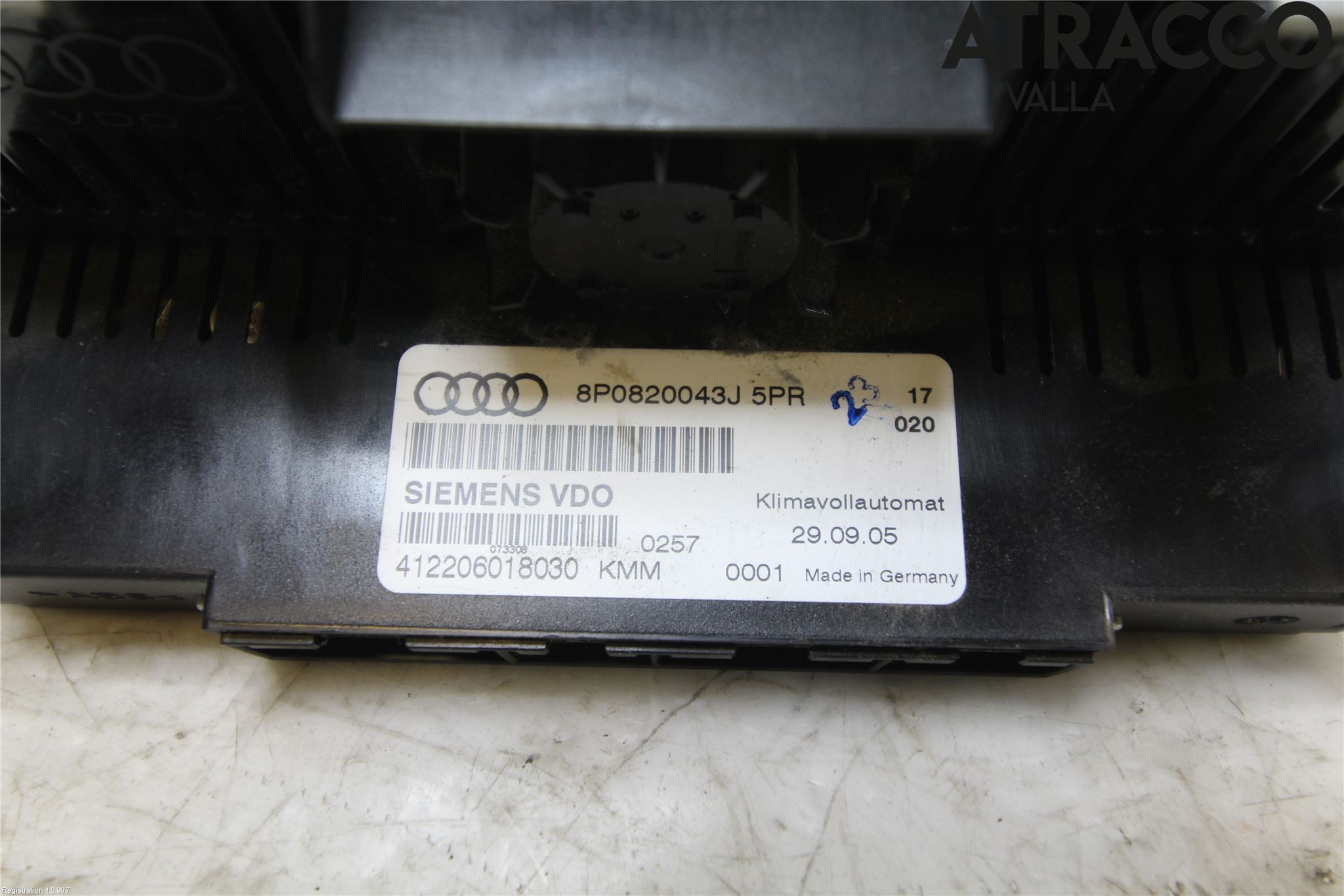 Audi A3/S3 05-13 Ac Styrenhet Ac Manöveren