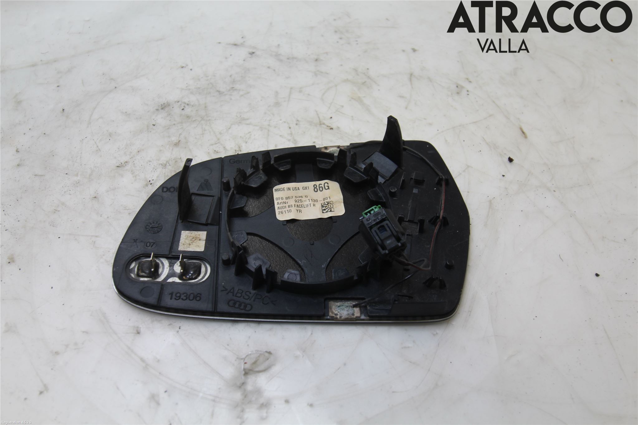 Audi A4/S4 08-11 Spegelglas Hö