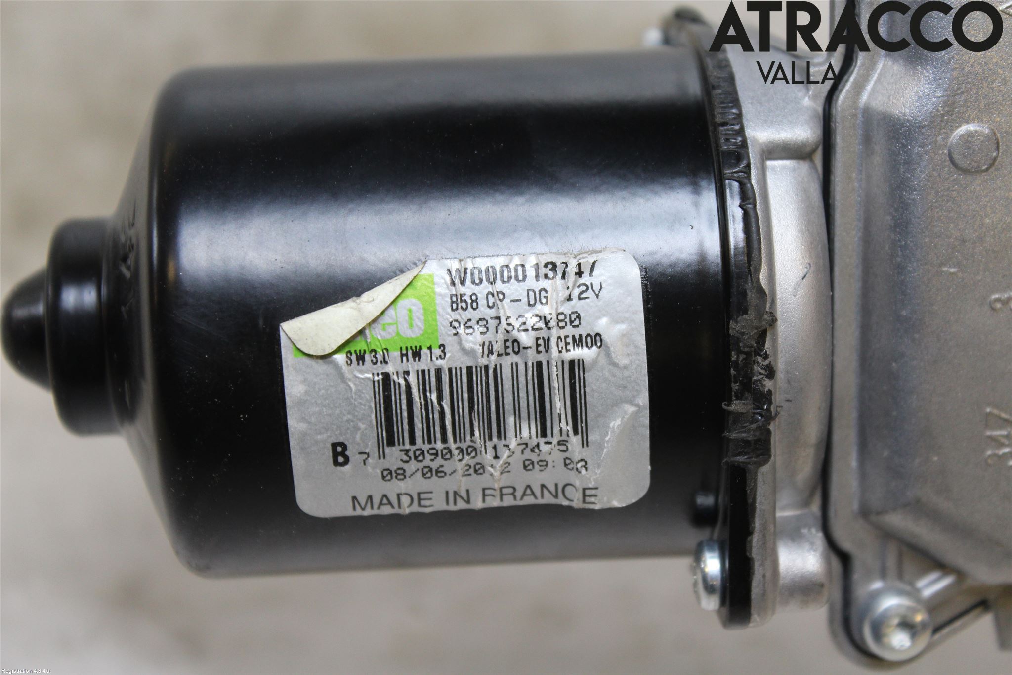 Citroen C4 GRAND PICASSO 07-13 Torkarmotor Vindruta