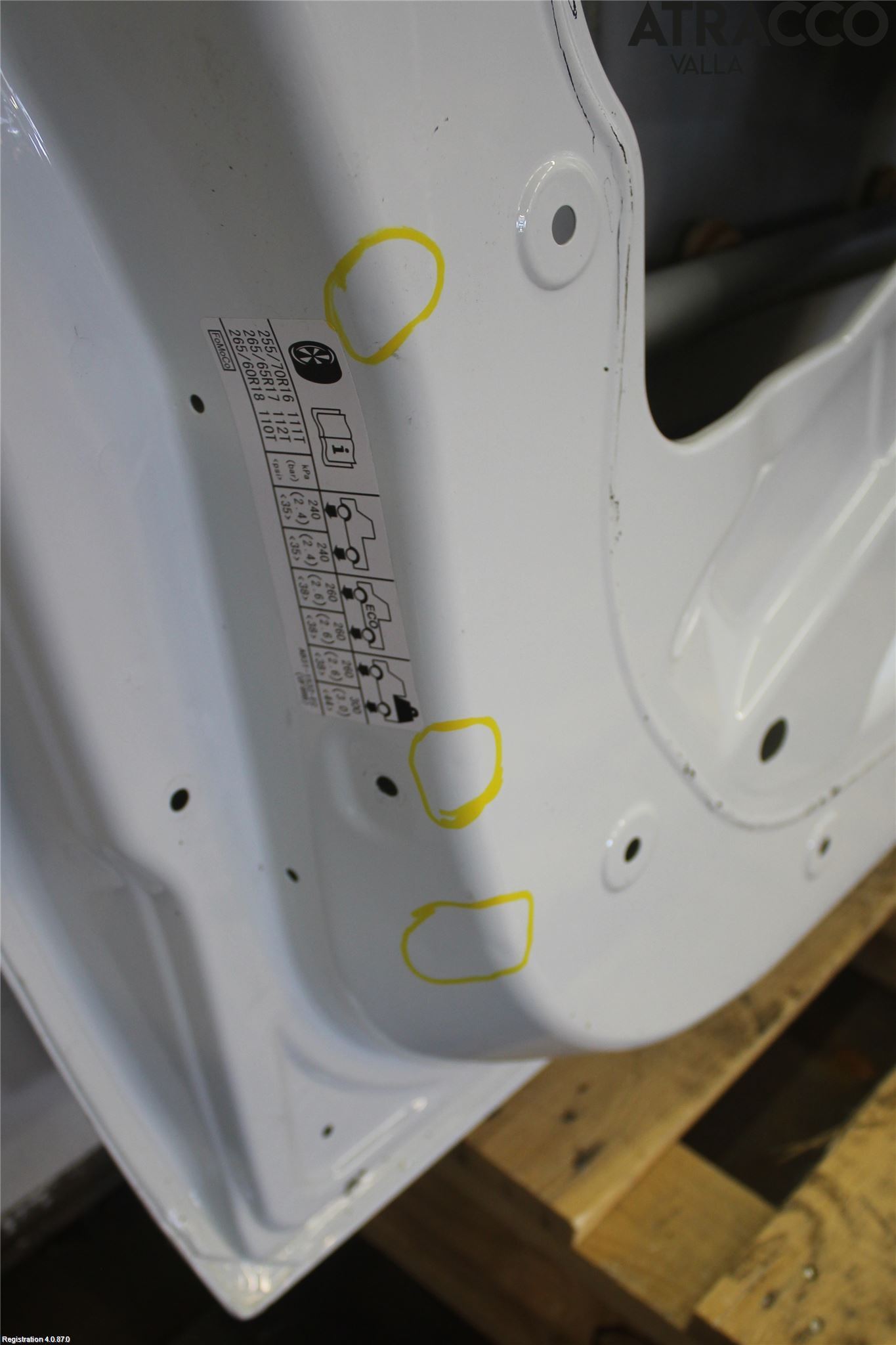 Ford RANGER EU 12-23 Dörr Fram Vänster