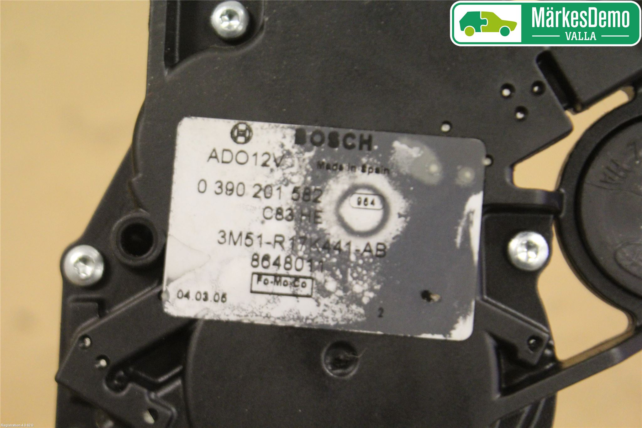 Volvo V50 04-07 Torkarmotor Baklucka