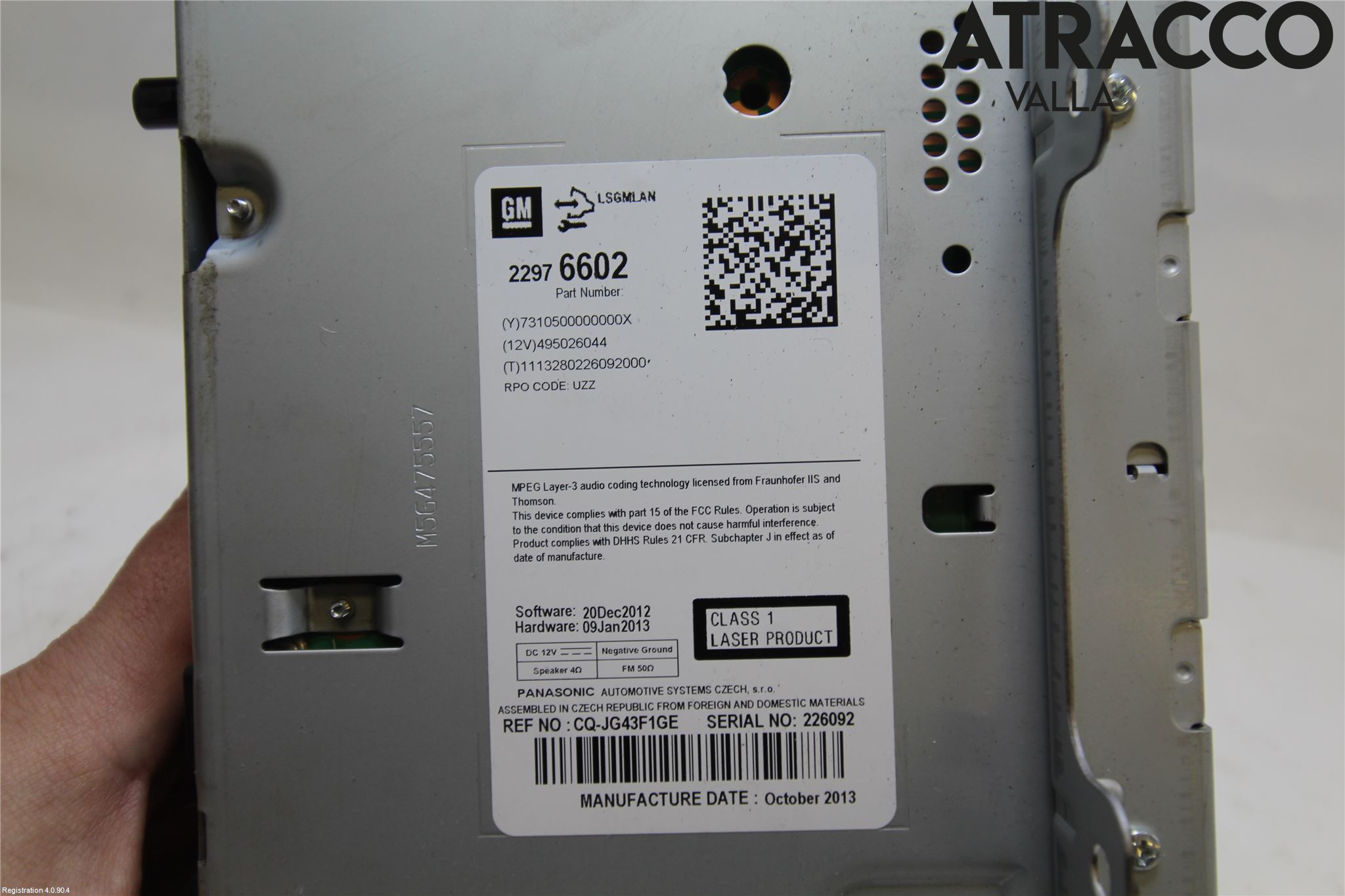 Opel ASTRA J 10-15 Cd Radio - Multimediapanel