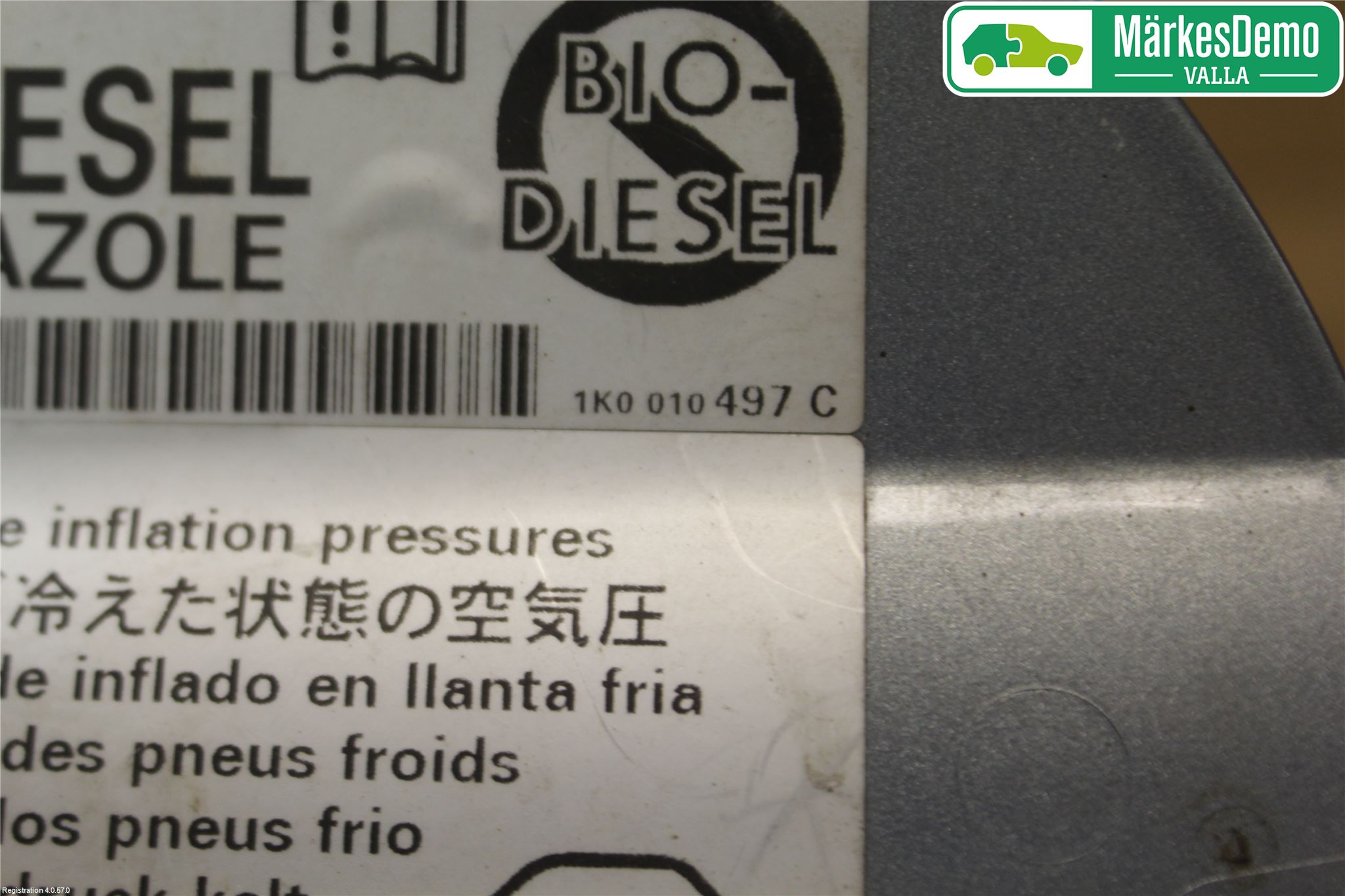 Volkswagen VW PASSAT 11-14 Tanklucka