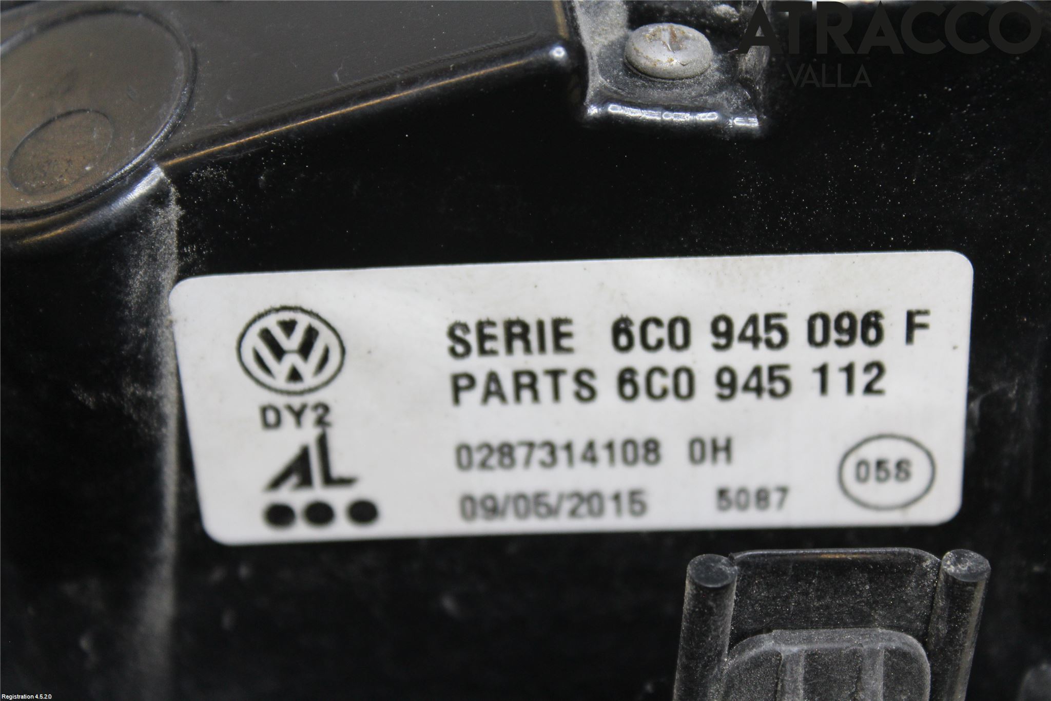 Volkswagen VW POLO 10-17 Bakljus Höger