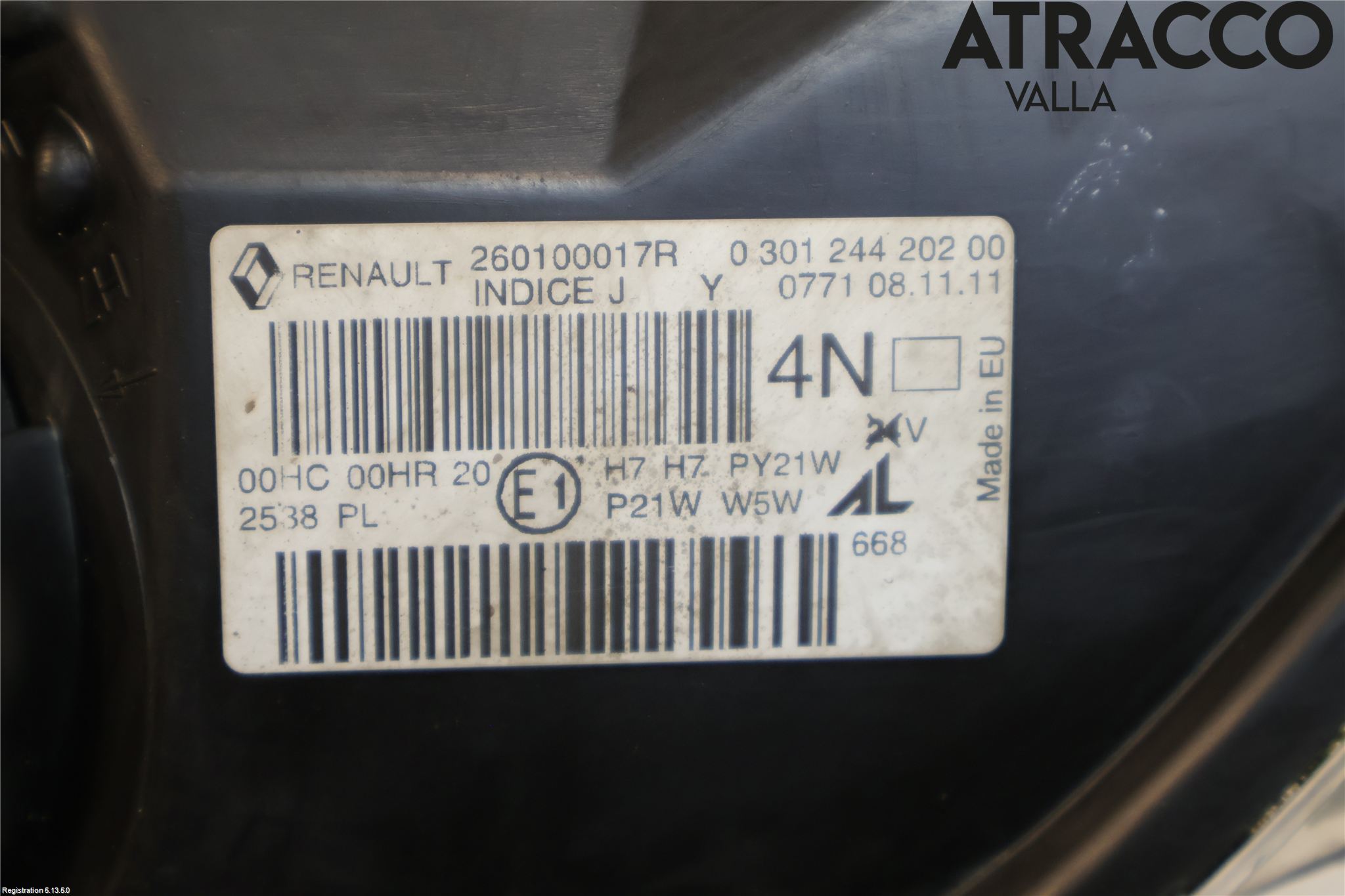 Renault MEGANE III 09-15 Strålkastare Höger
