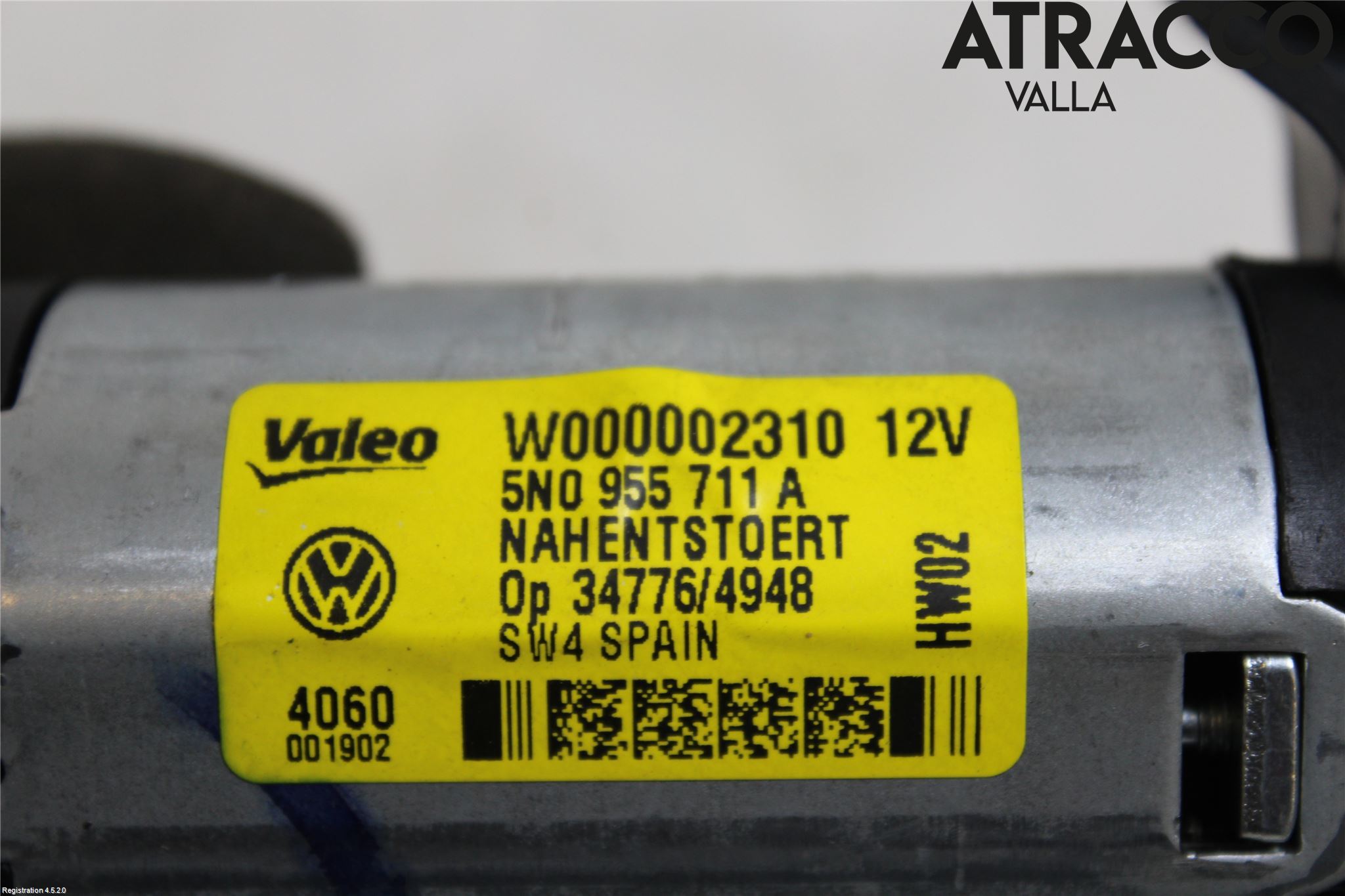 Volkswagen VW TIGUAN 07-16 Torkarmotor Baklucka