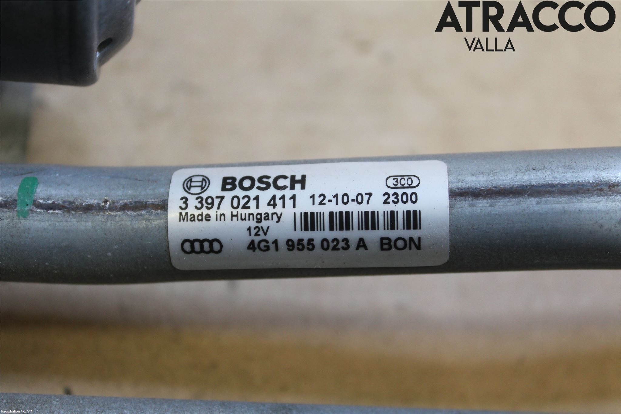 Audi A6/S6 4G 11-18 Torkarmekanism Vindruta