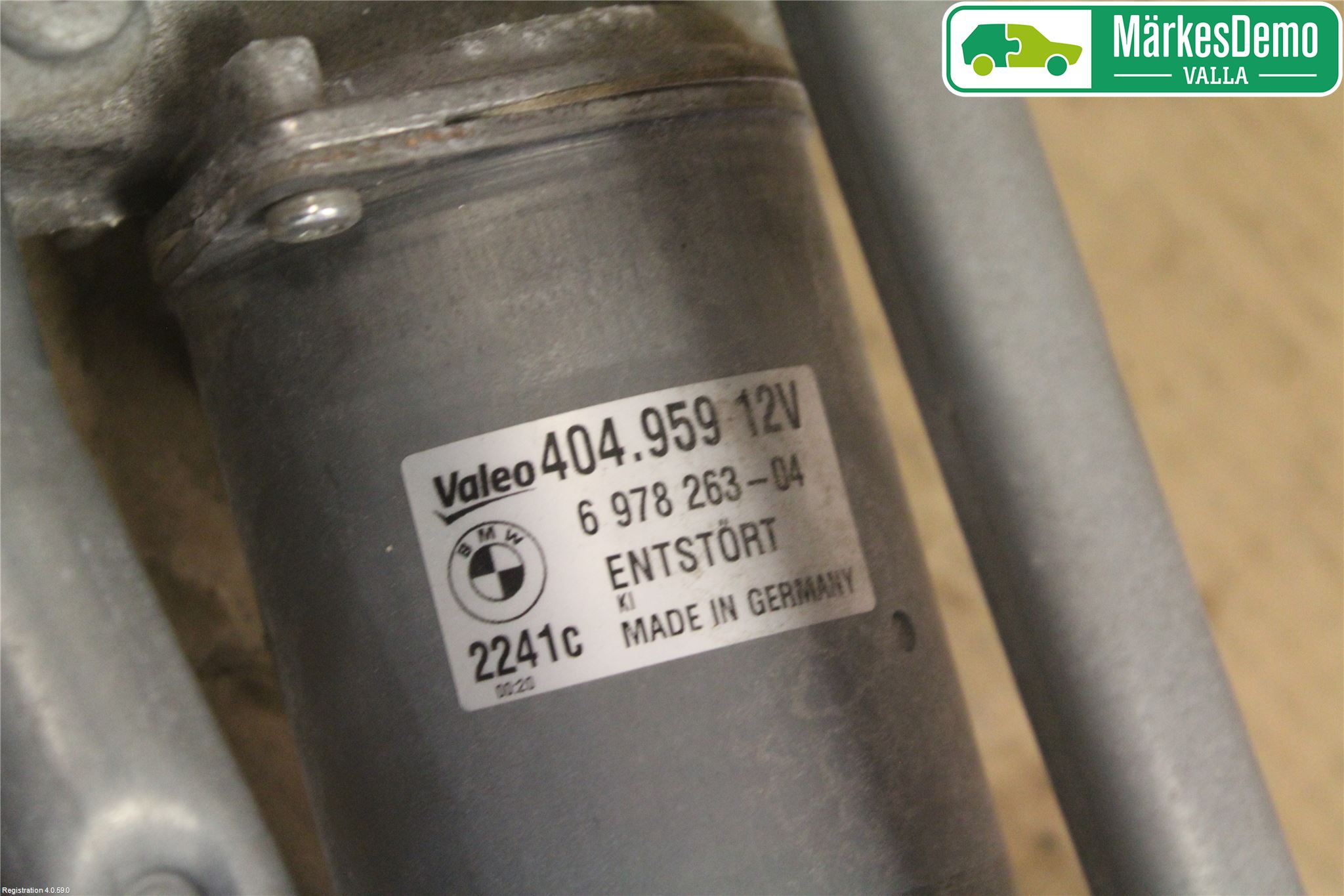 BMW 3 E90/91 SED/TOU 05-12 Torkarmekanism Vindruta