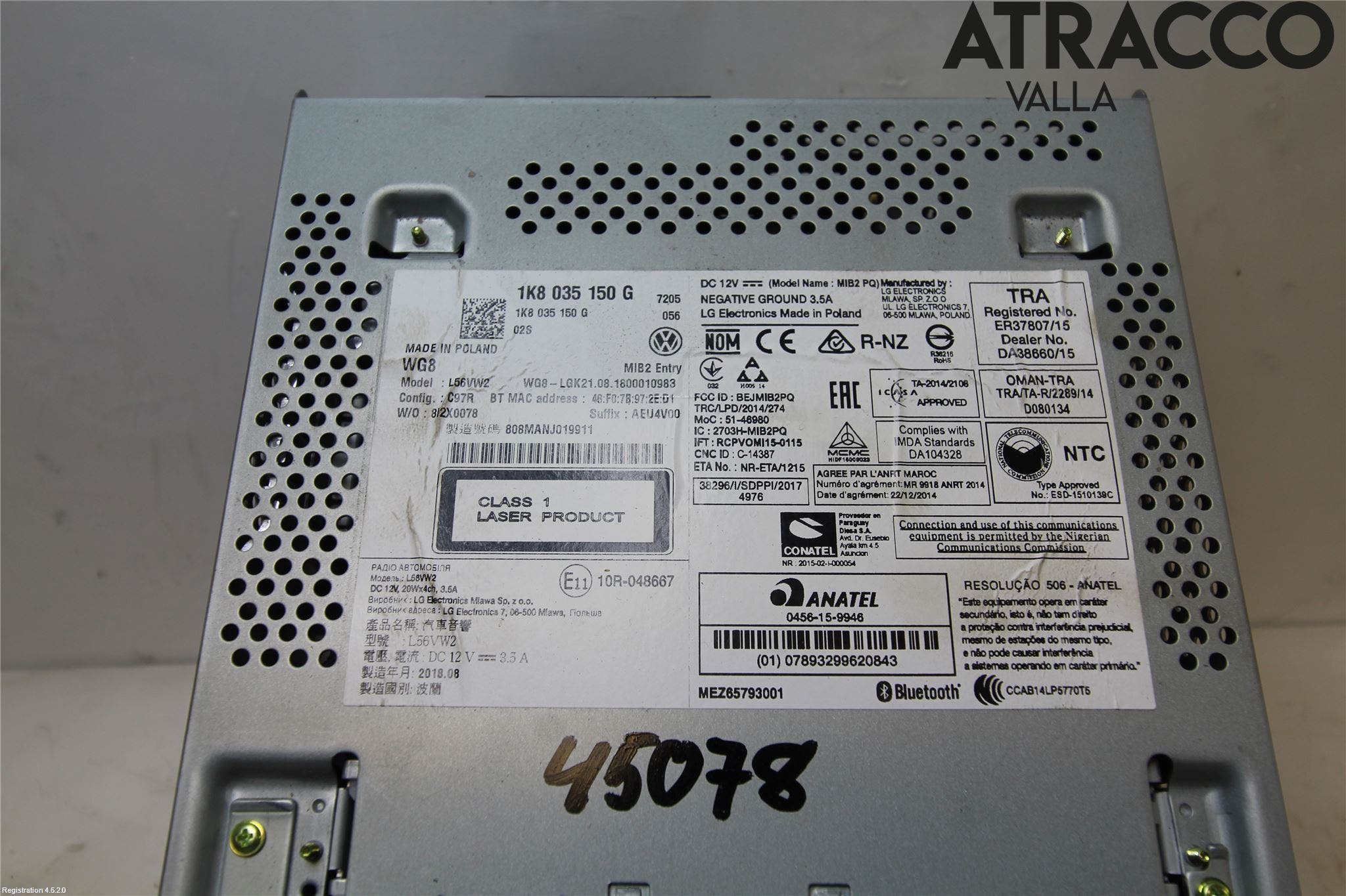 Volkswagen VW CADDY 16-20 Cd Radio - Multimediapanel