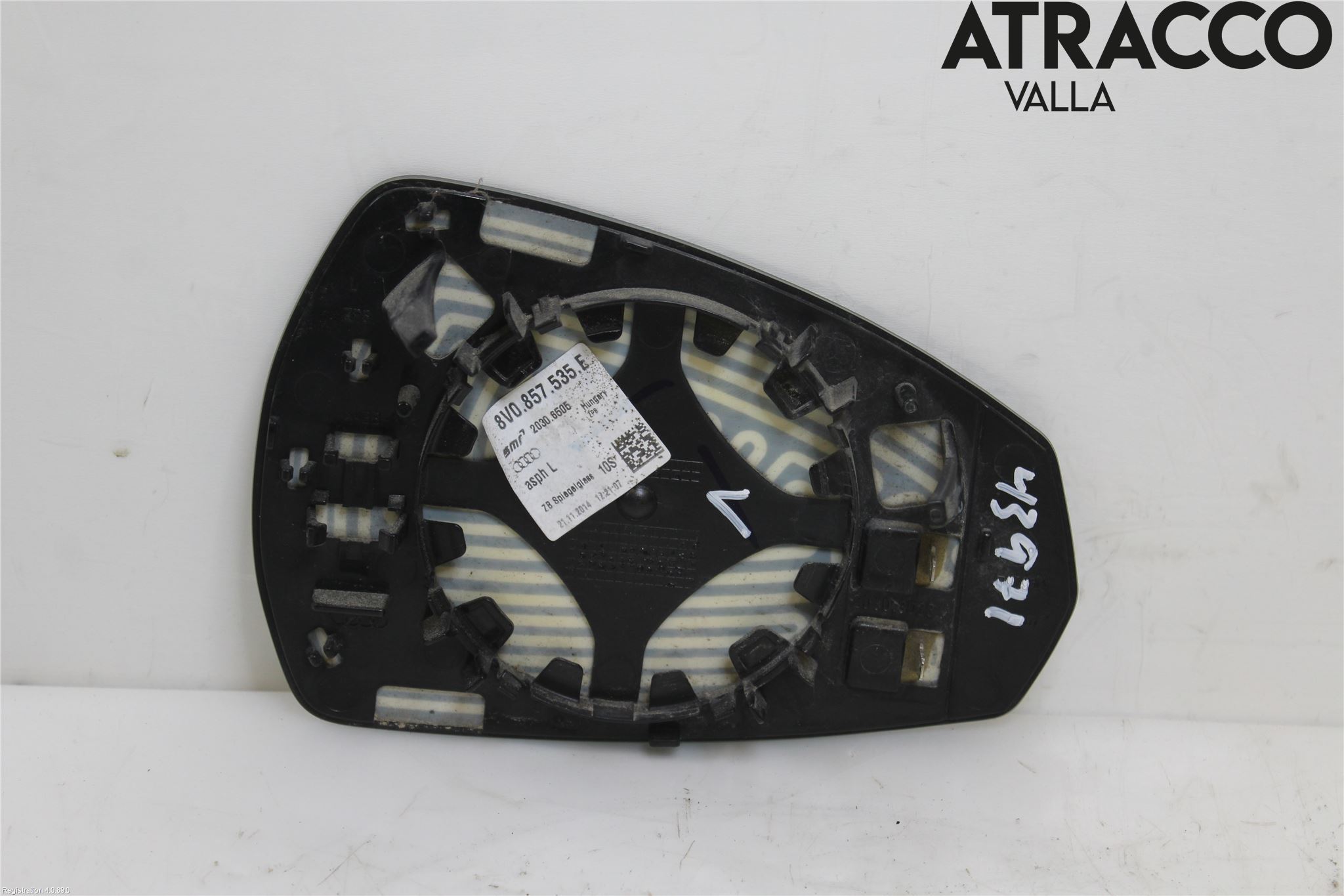 Audi A3/S3 8V 13-20 Spegelglas Vä