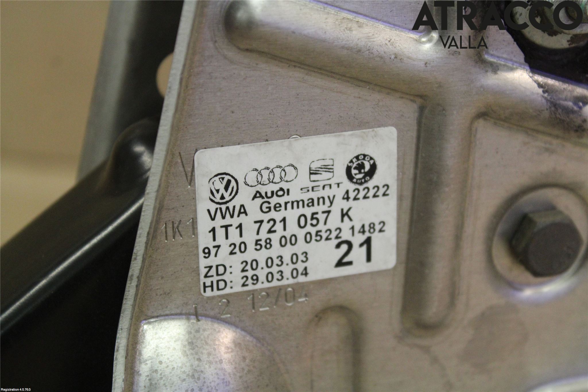 Volkswagen VW CADDY      04-10 Bromspedal