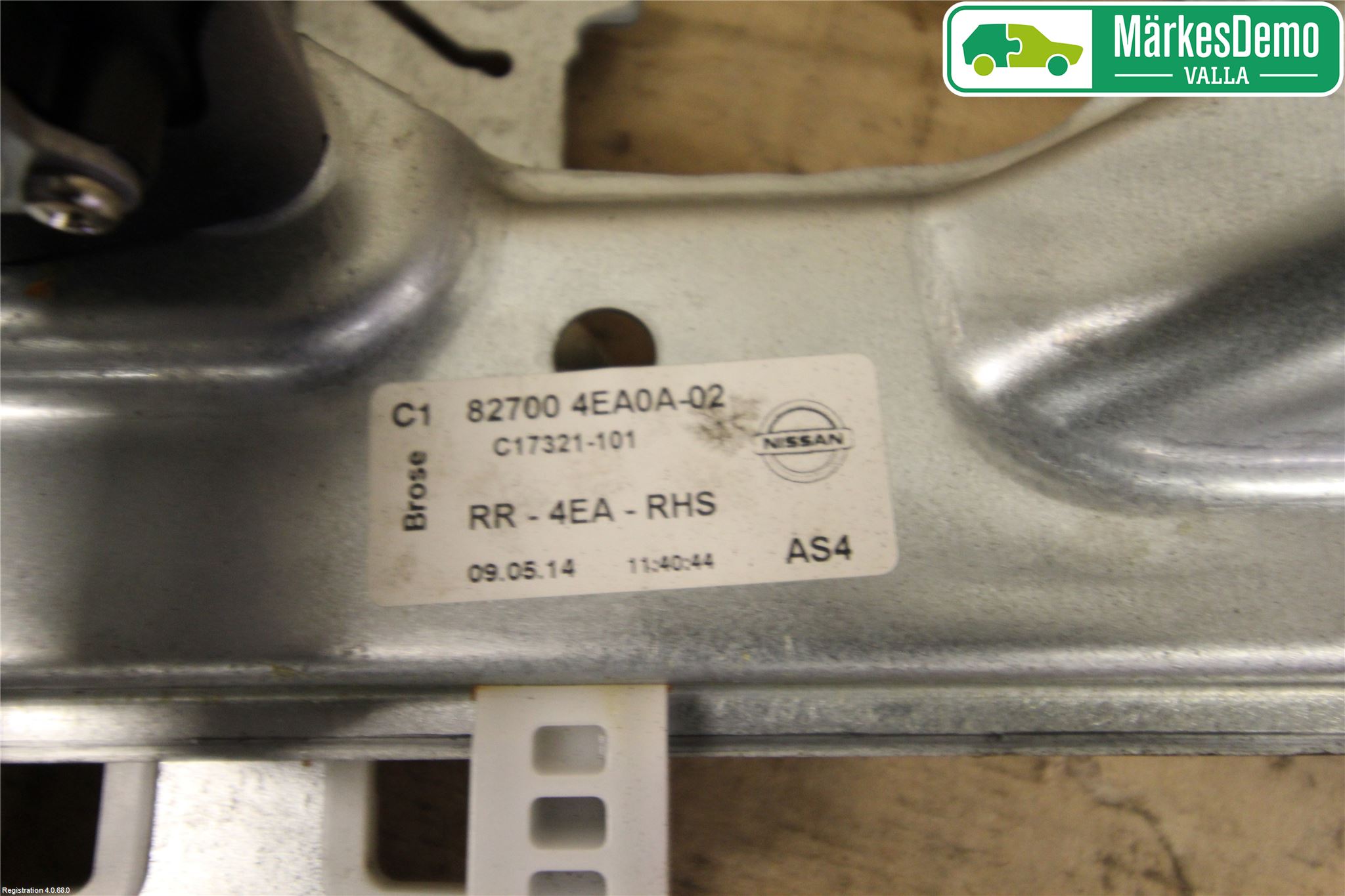 Nissan QASHQAI 14-17 Fönsterhiss El Kompl