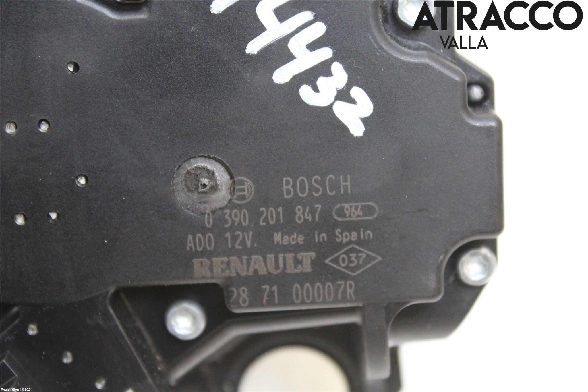 Renault MEGANE III 09-15 Torkarmotor Baklucka