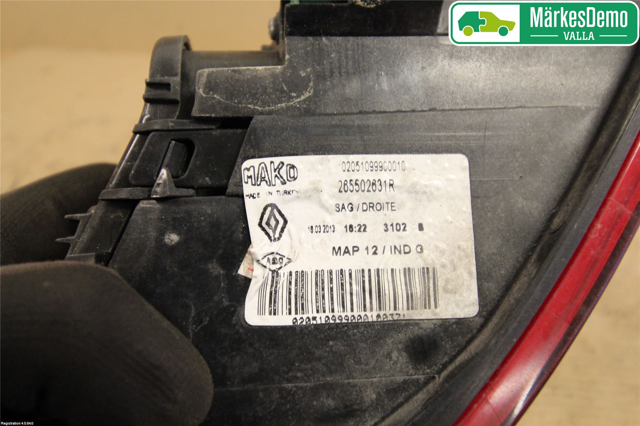 Renault CLIO IV 12-16 Bakljus Vänster