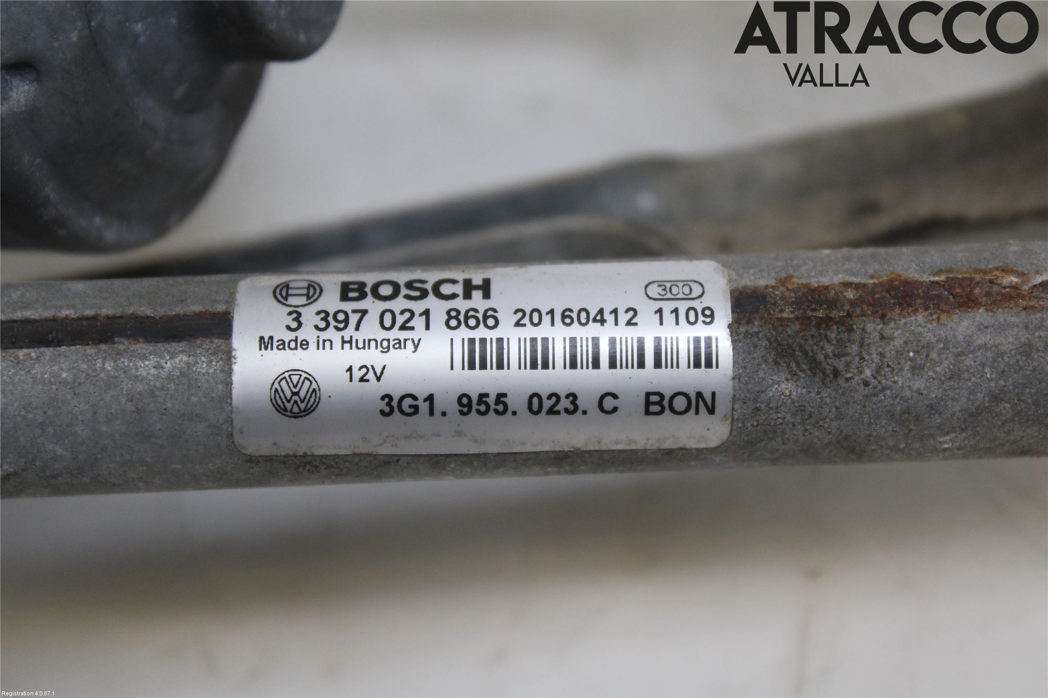 Volkswagen VW PASSAT 15-19 Torkarmotor Vindruta