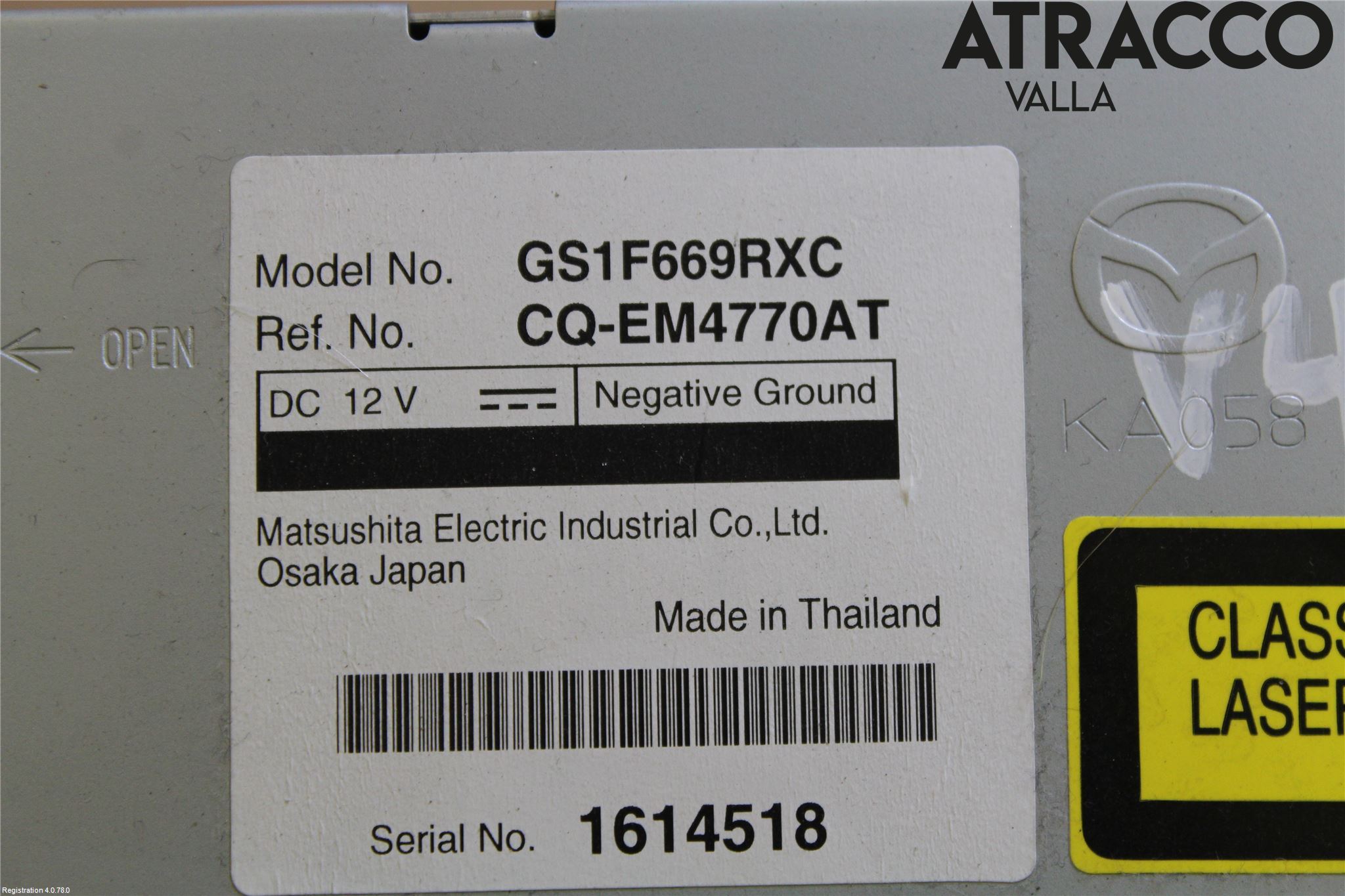 Mazda 6 08-13 Cd Radio - Multimediapanel