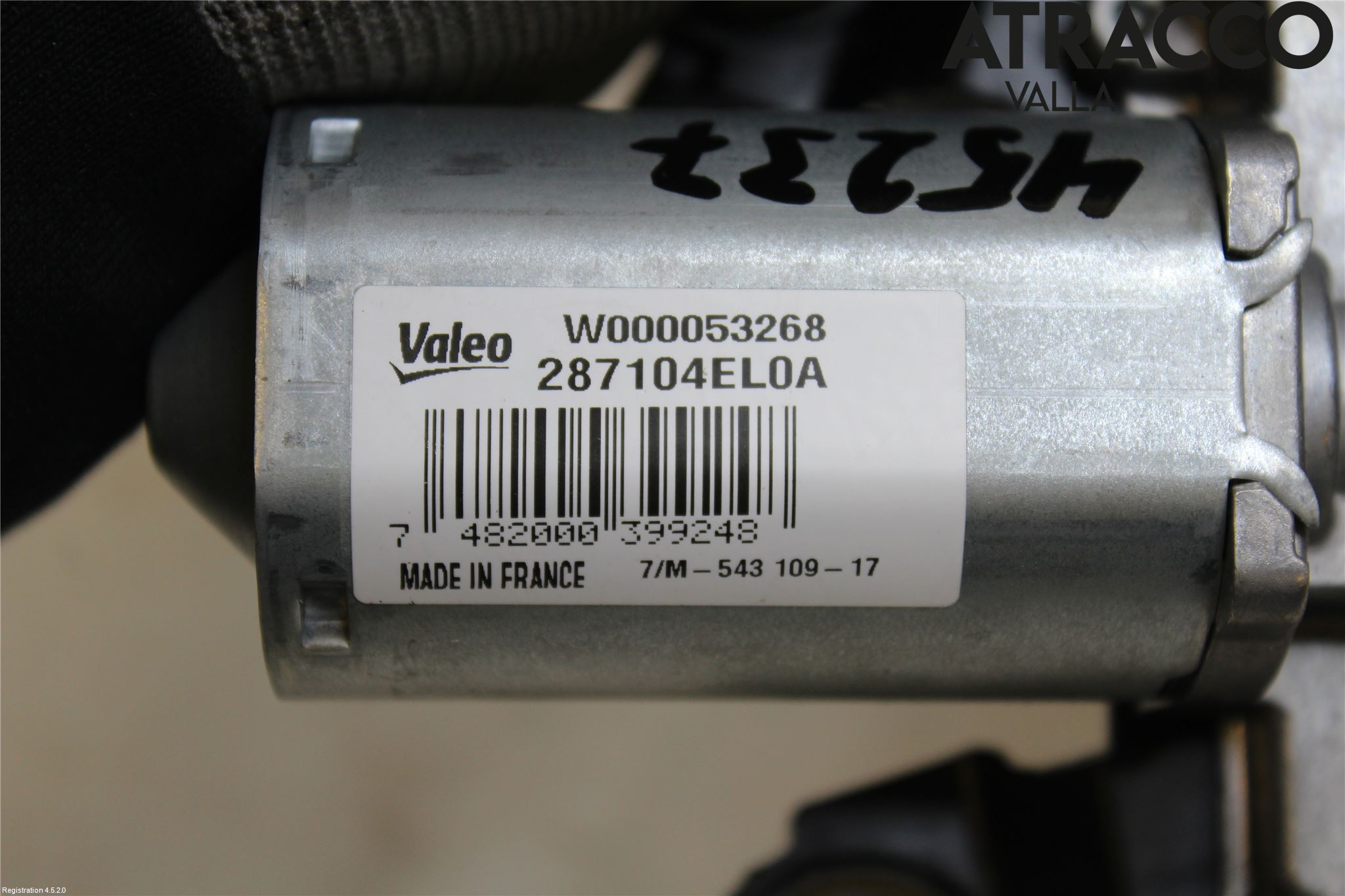 Nissan QASHQAI 14-17 Torkarmotor Baklucka