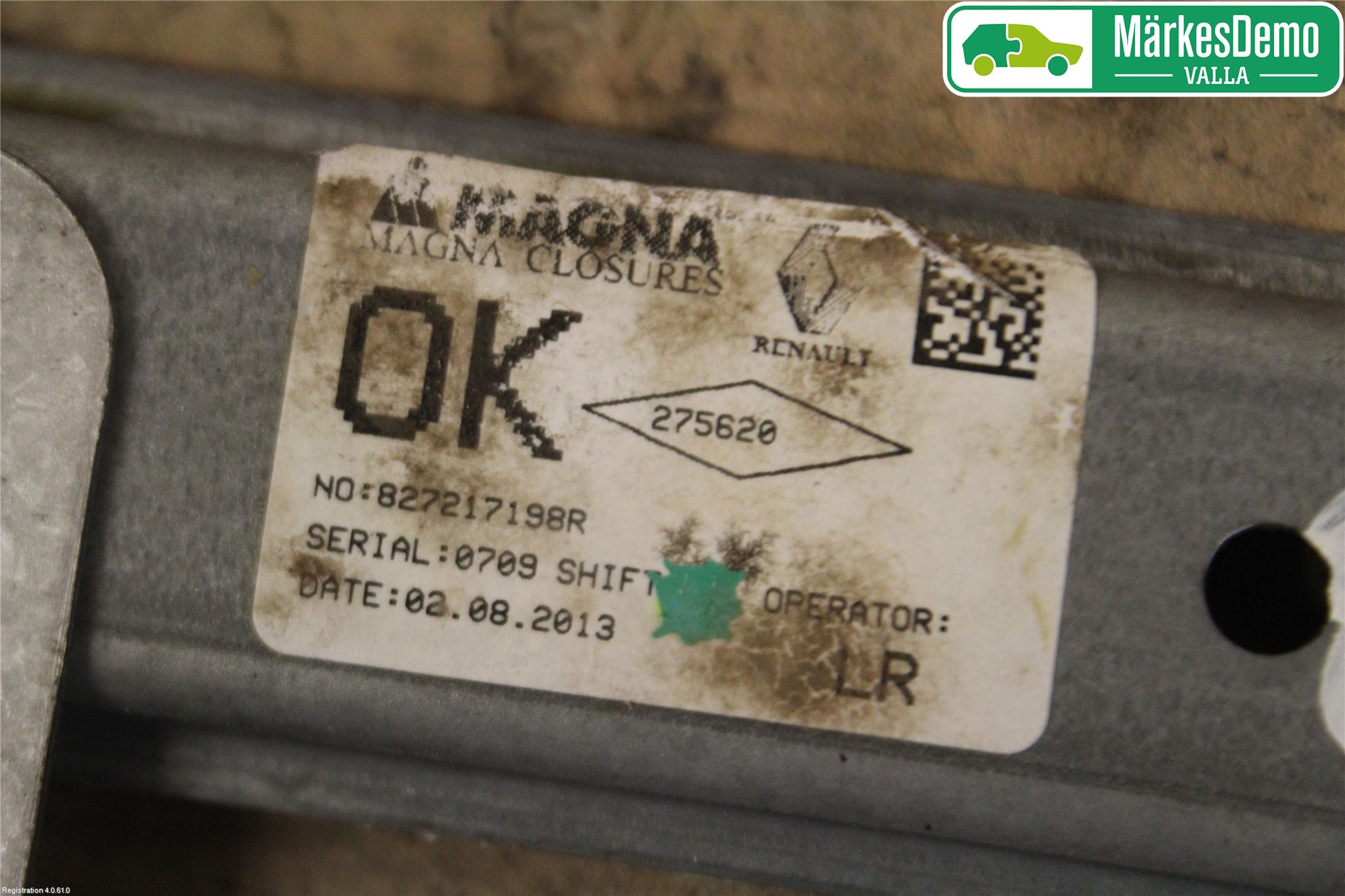 Dacia SANDERO/STEPWAY 13-20 Fönsterhissmekanism