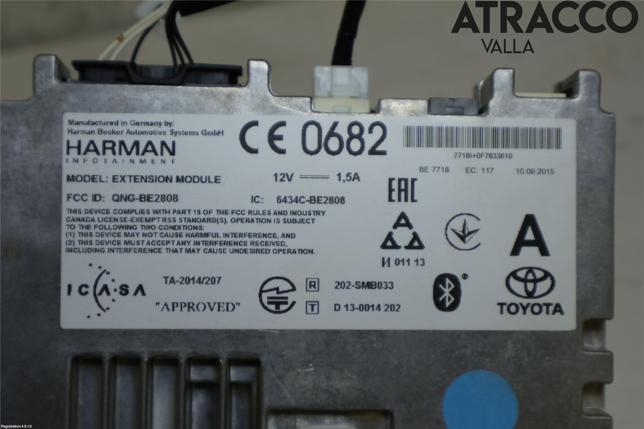 Toyota AURIS 13-19 Styrenhet Multimedia