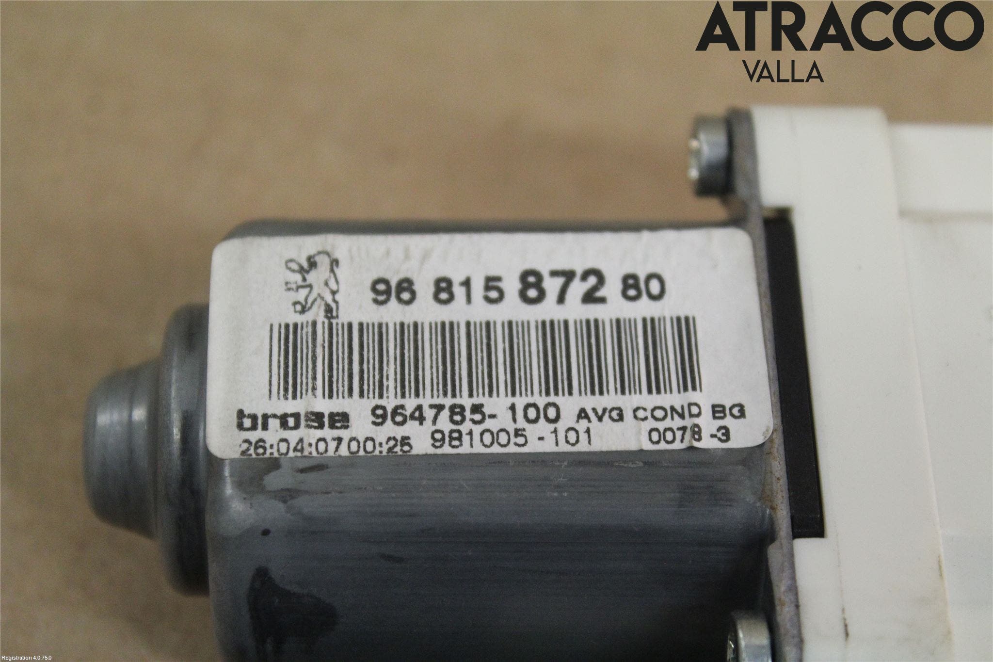 Peugeot 307 05-08 Fönsterhissmotor