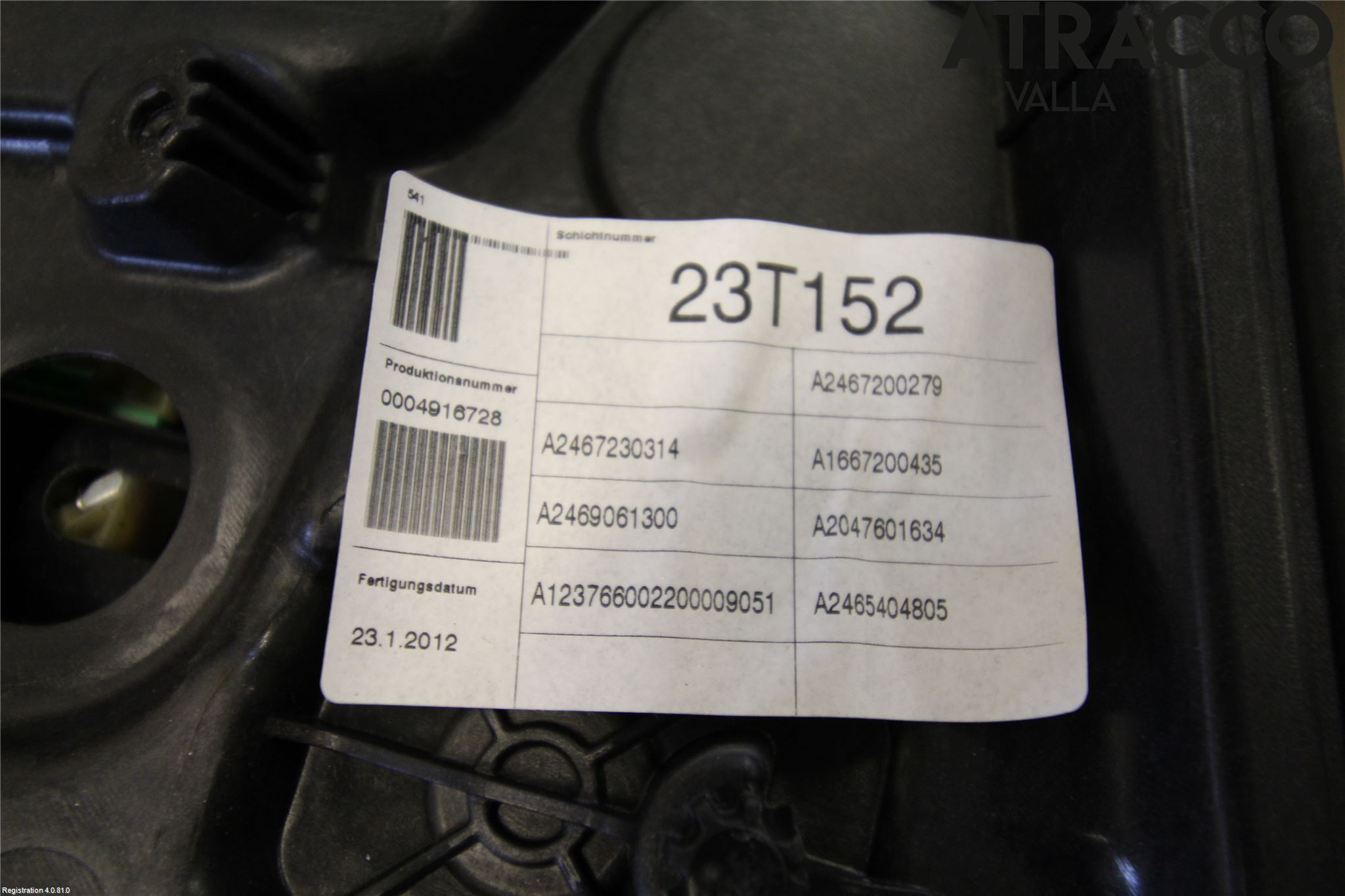 Mercedes-Benz MB B-KLASS (W246/W242) 12-19 Fönsterhiss El Kompl