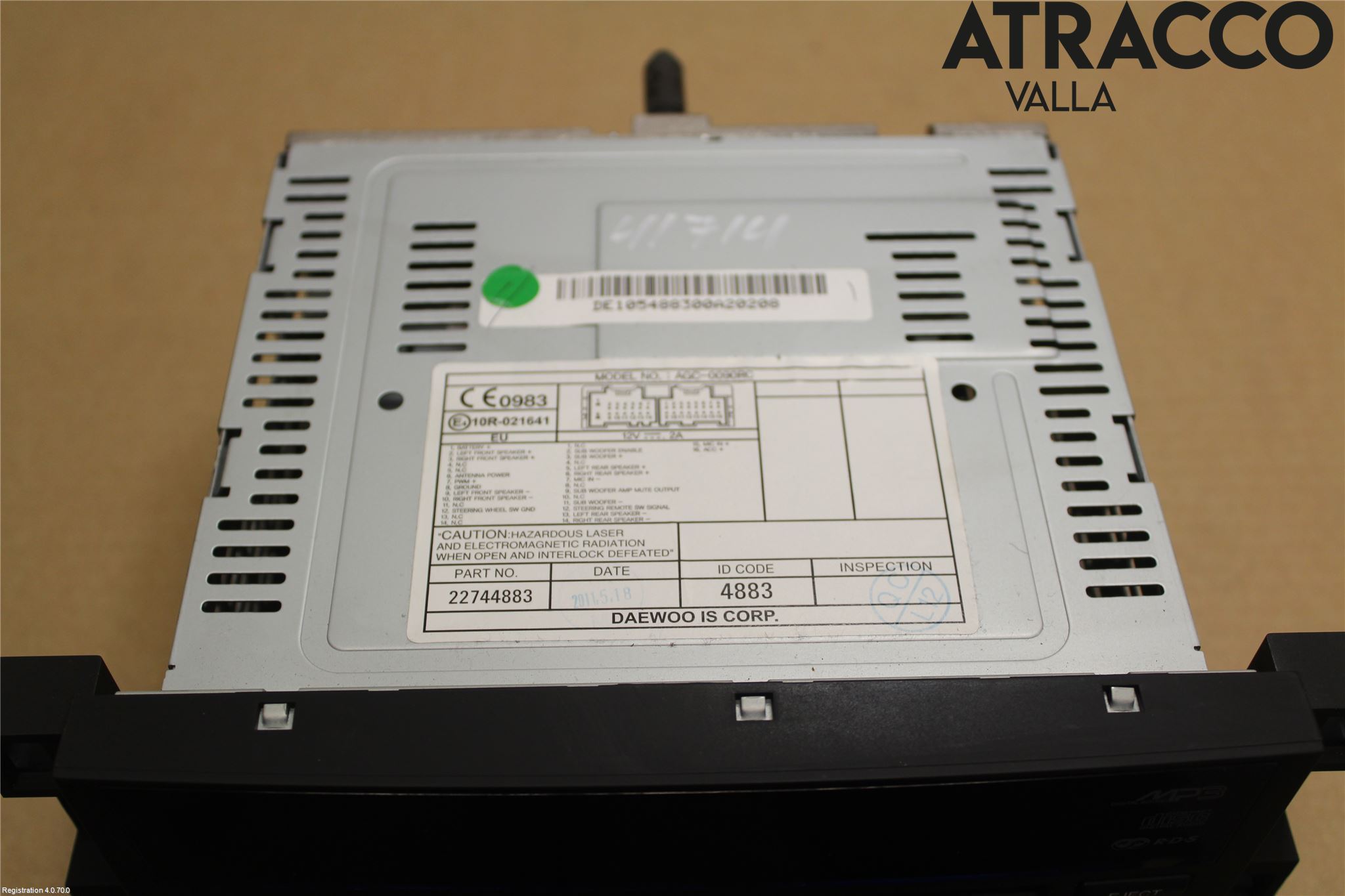 Chevrolet CAPTIVA Cd Radio - Multimediapanel