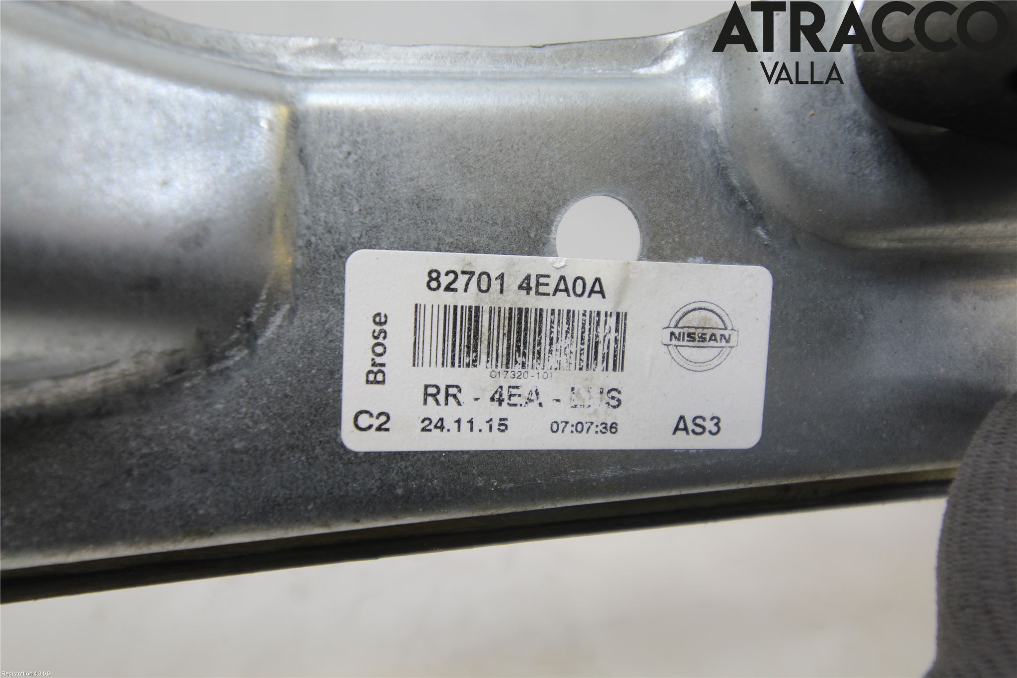 Nissan QASHQAI 14-17 Fönsterhiss El Kompl