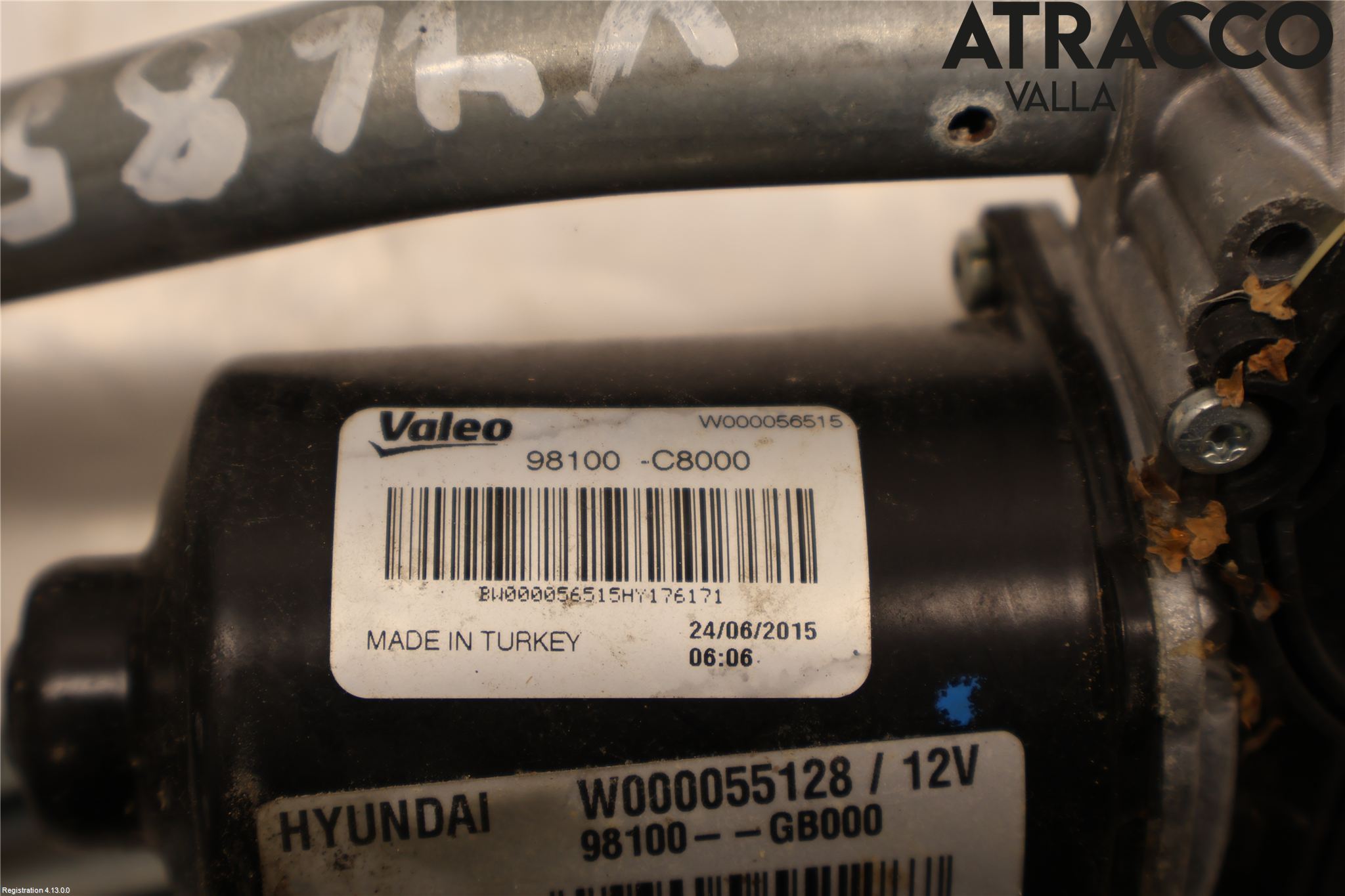 Hyundai i20 GB 15-20 Torkarmotor Vindruta