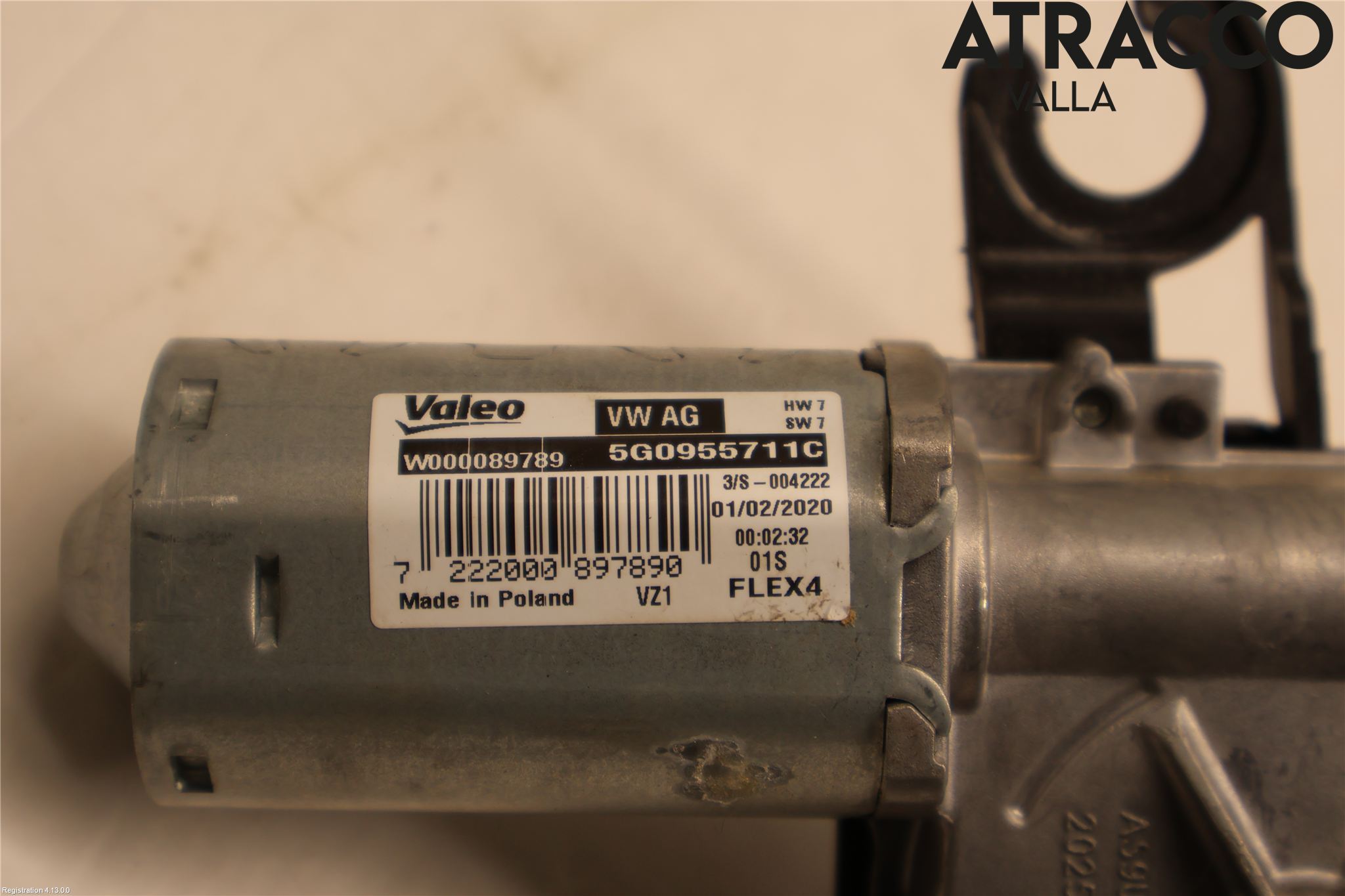 Volkswagen VW GOLF / E-GOLF VII 13-20 Torkarmotor Baklucka