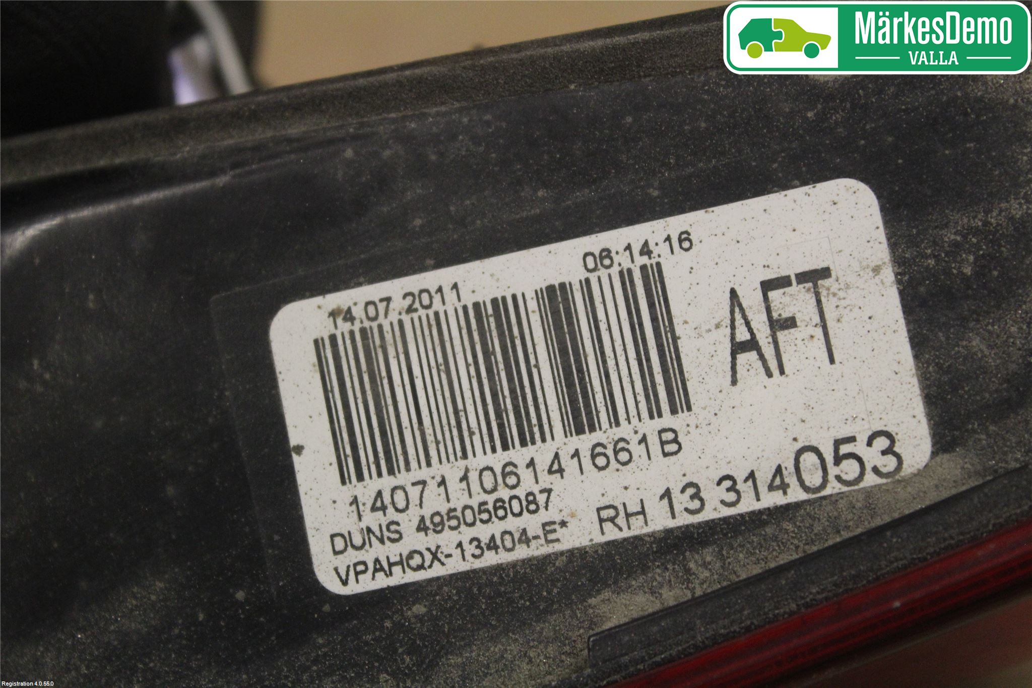 Opel ASTRA J 10-15 Bakljus Lucka Hö