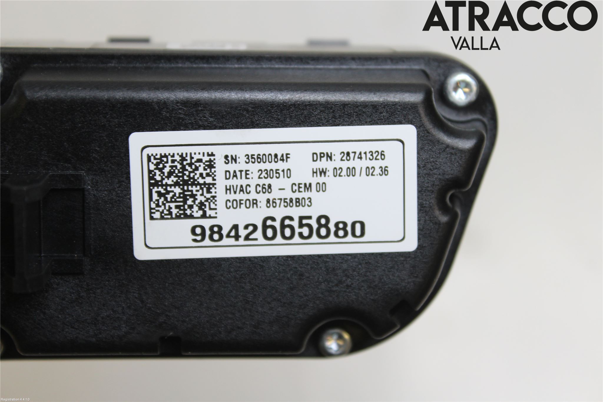 Opel MOKKA 21- Ac Styrenhet Ac Manöveren