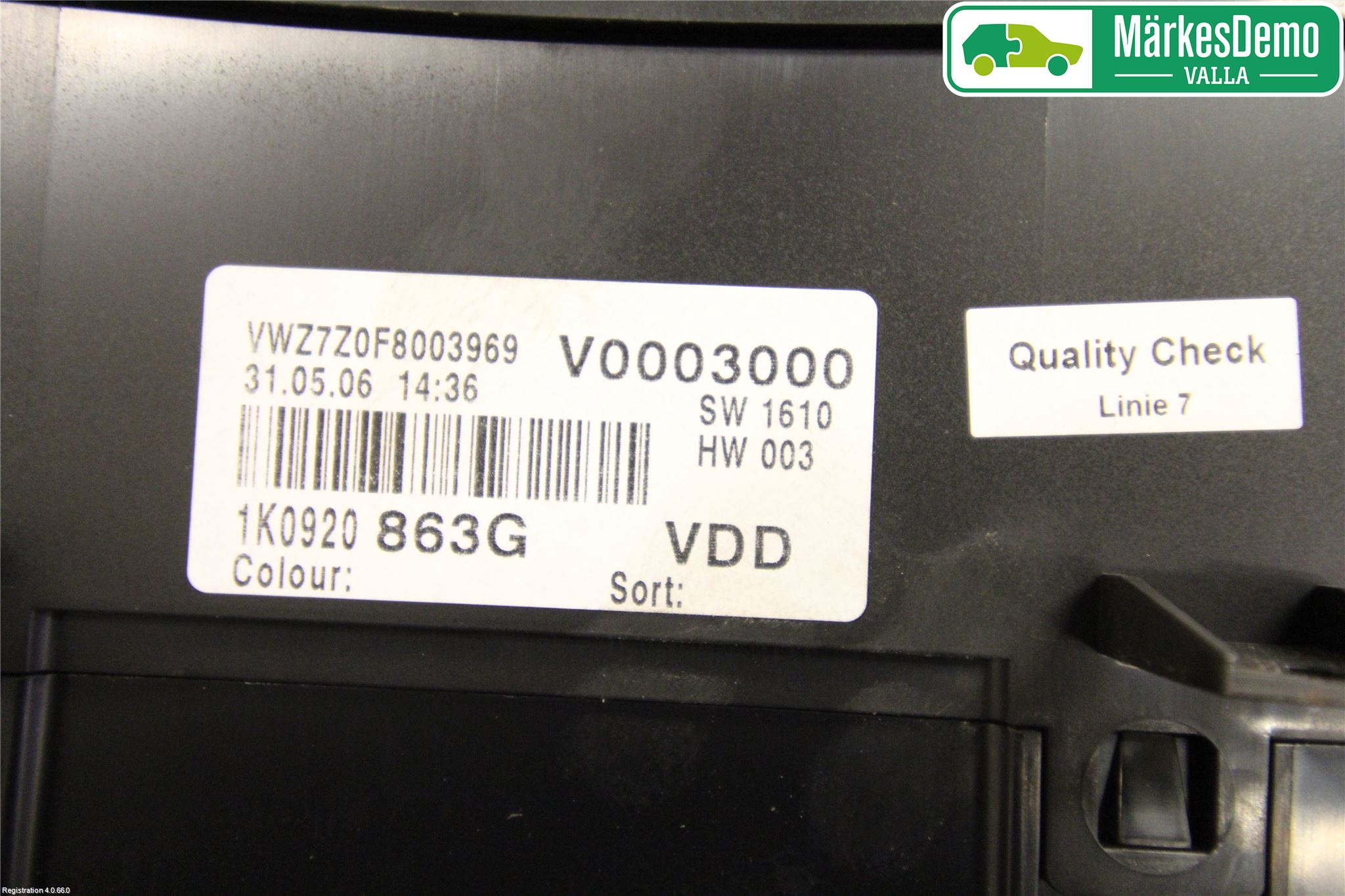 Volkswagen VW GOLF V 04-09 Instrument Komb
