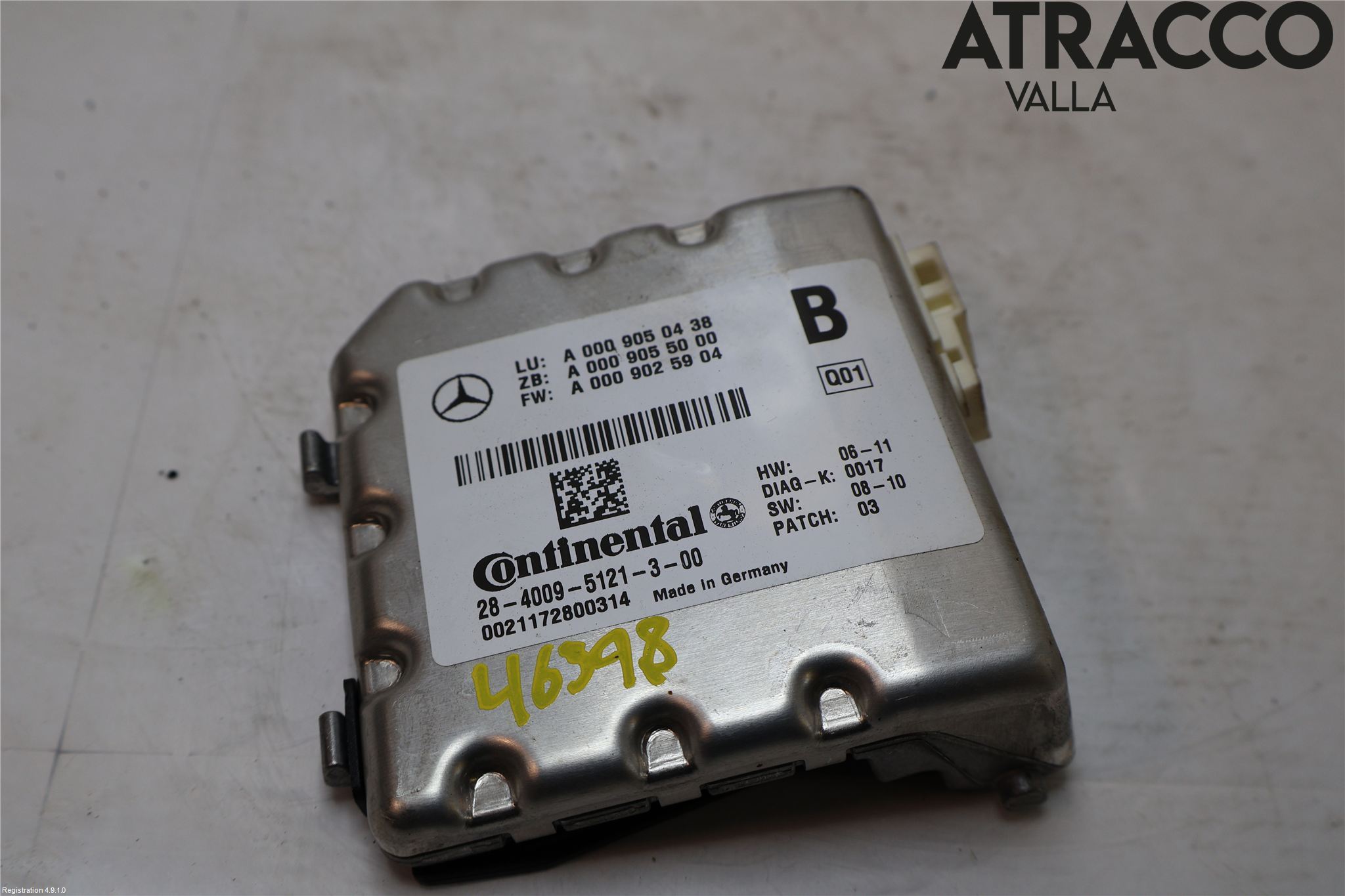 Mercedes-Benz MB C-KLASS (W204) 07-15 Sensor Aktivt Kollisionsskydd