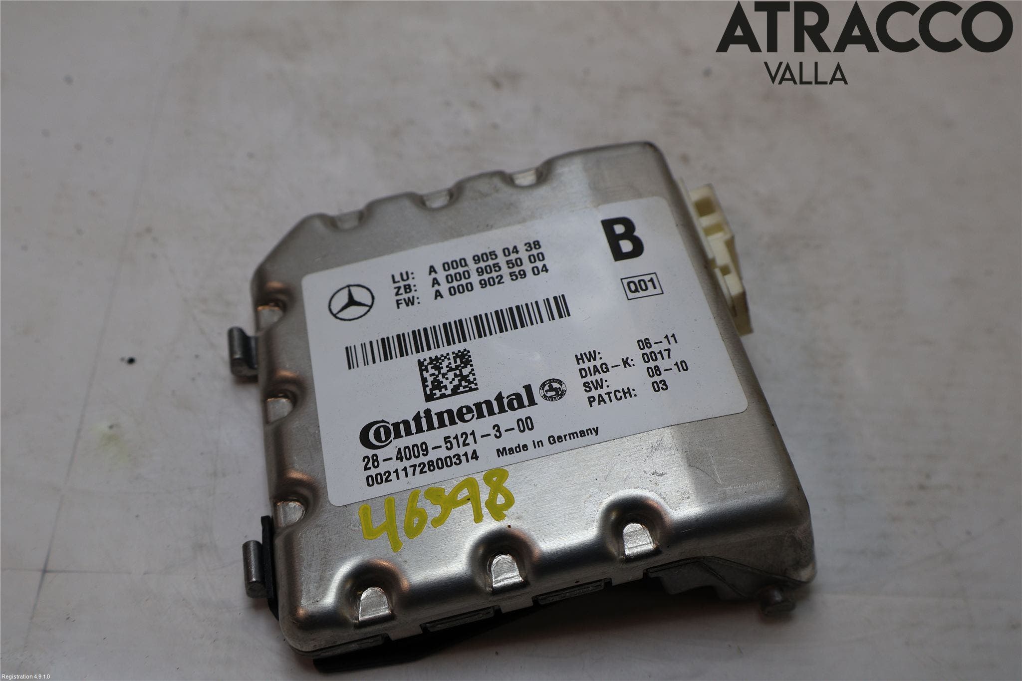 Mercedes-Benz MB C-KLASS (W204) 07-15 Sensor Aktivt Kollisionsskydd