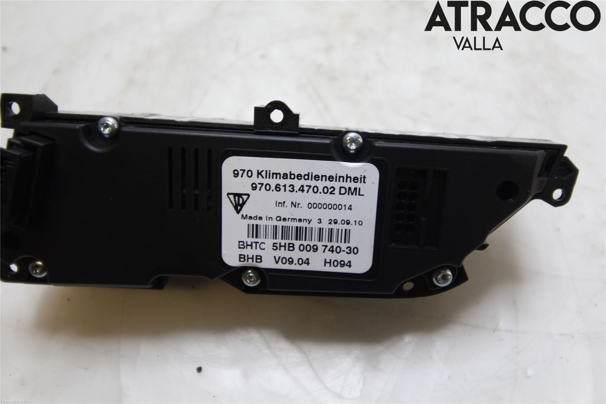 Porsche PANAMERA 09- Strömställare Multifunktion