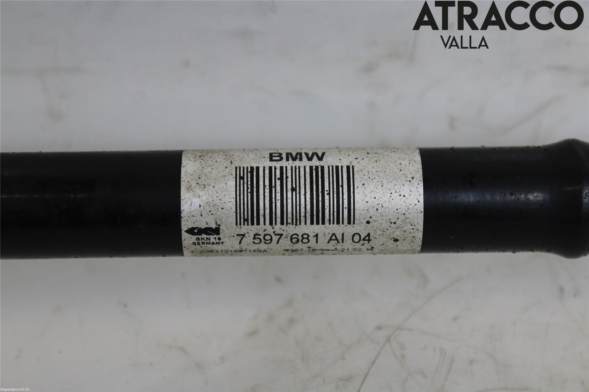 BMW 4 F32/F33/F82/F83 13-20 Drivaxel Bak Vänster